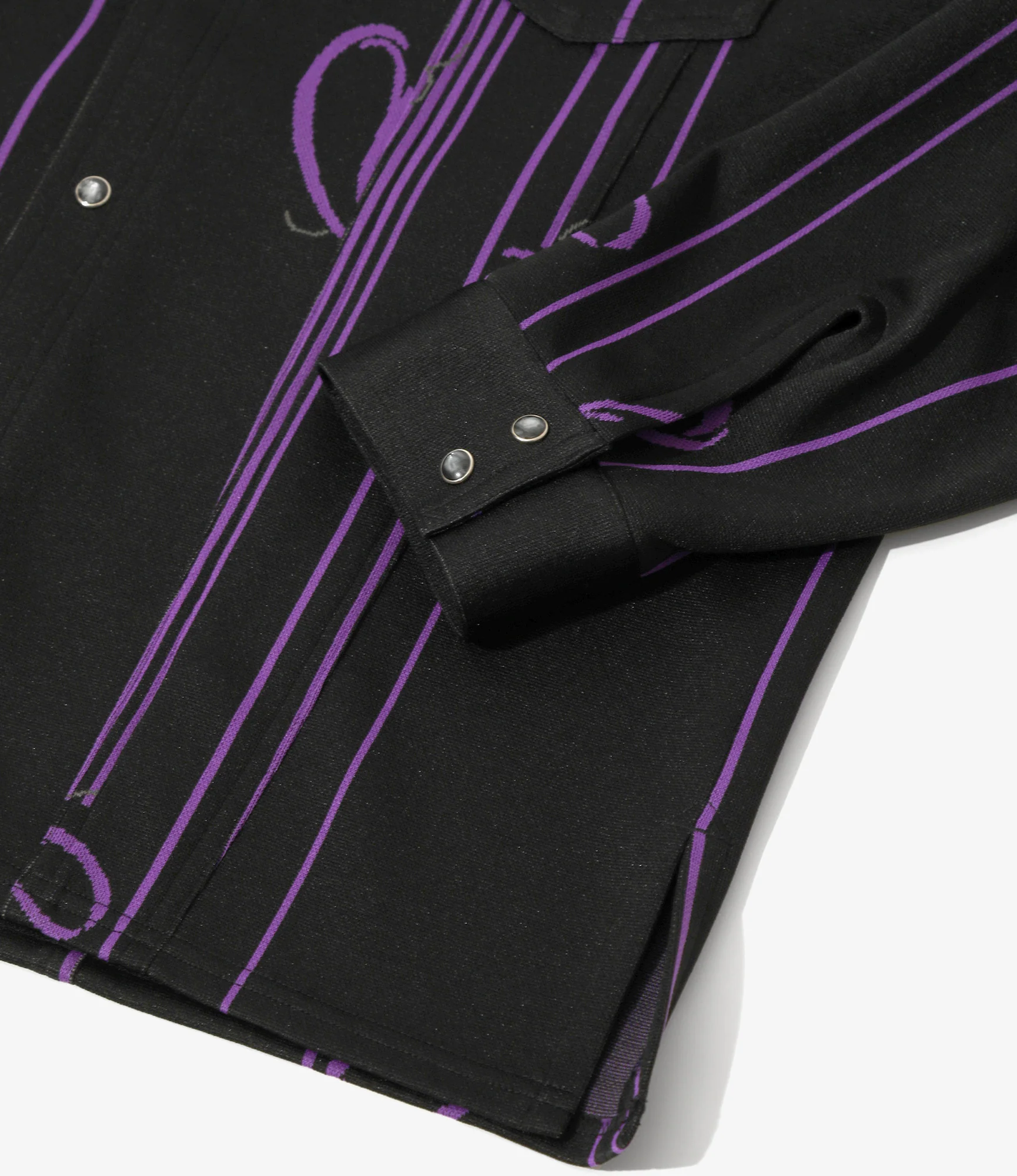 Women's Saddleman Shirt - Black - Poly Jacquard - Image 4