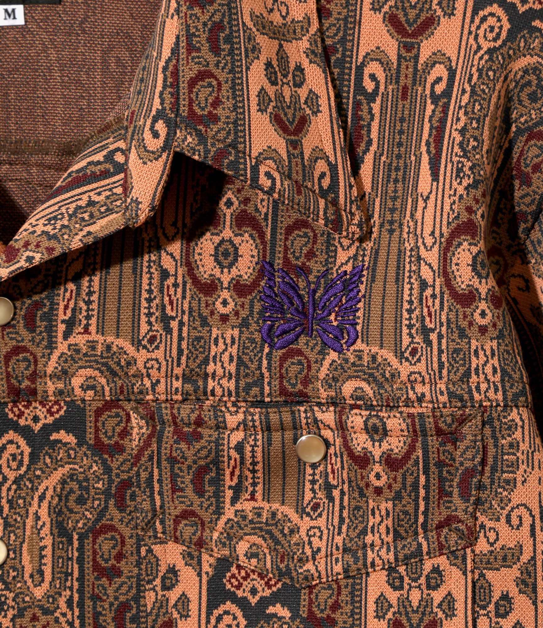 Women's Saddleman Shirt - Orange - Poly Jacquard - Image 2