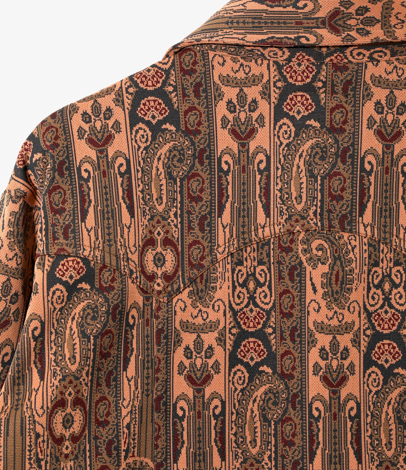 Women's Saddleman Shirt - Orange - Poly Jacquard - Image 6