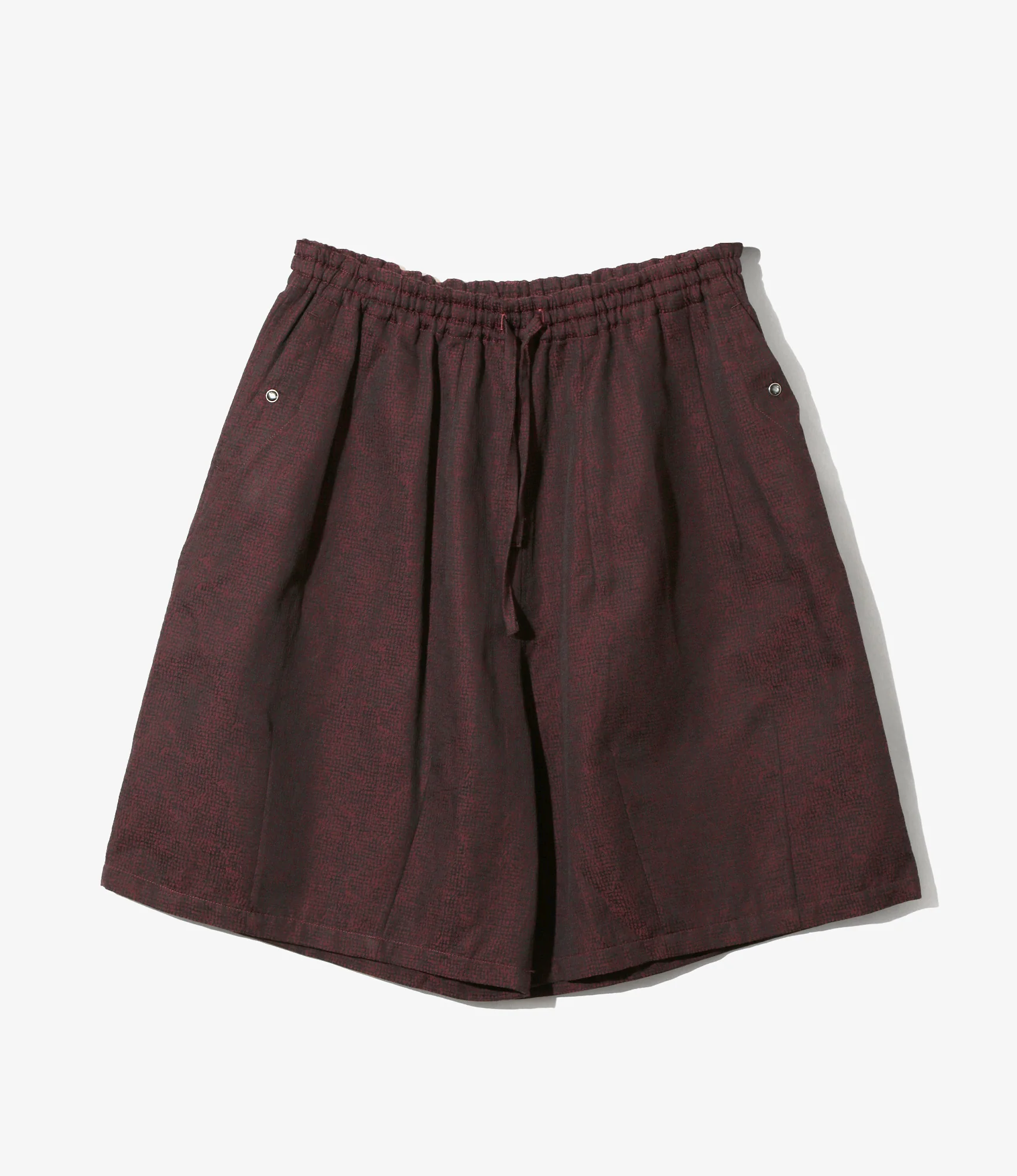 String Cowboy H.D. Short - Burgundy - Micro Shadow Plaid