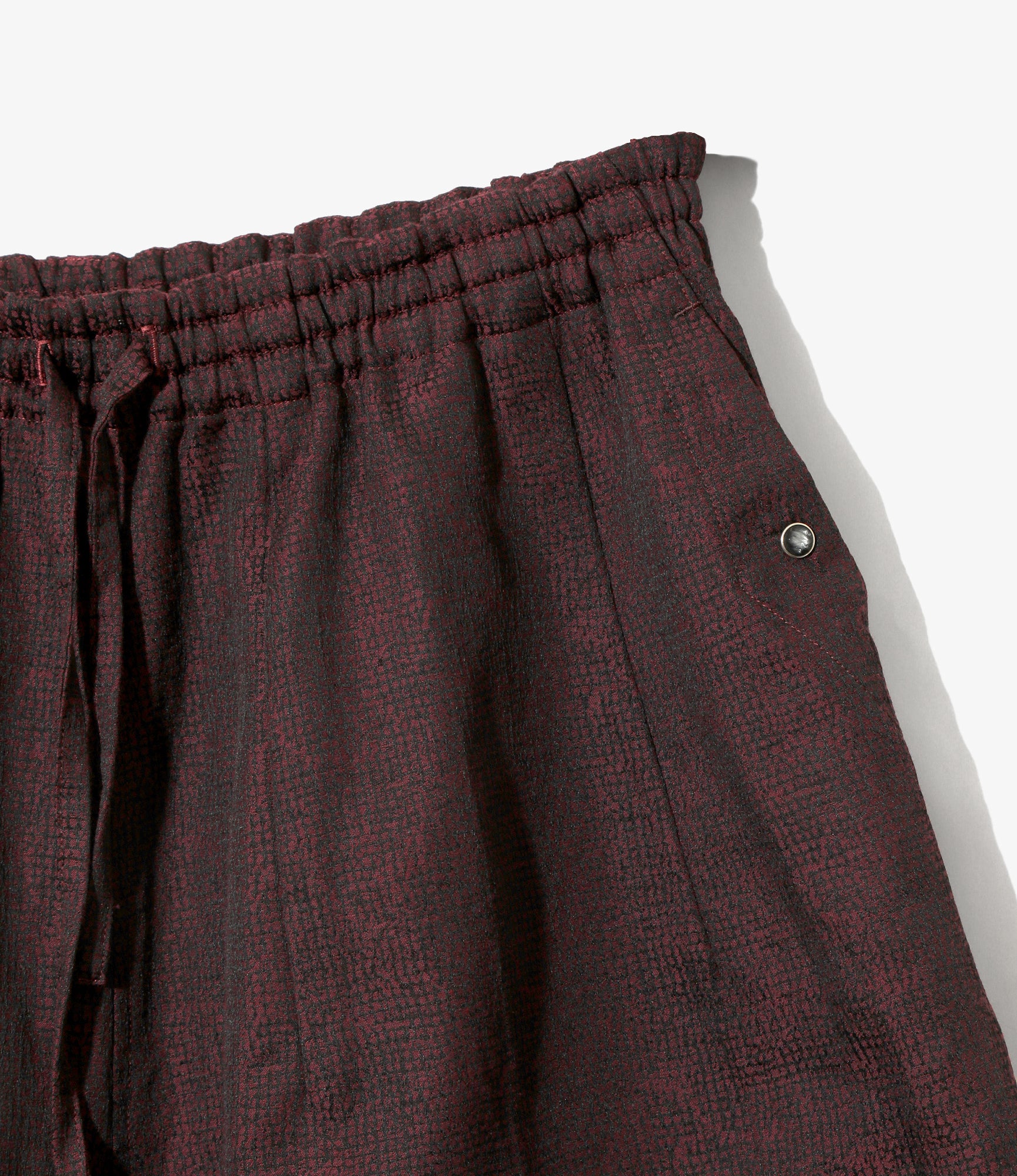 String Cowboy H.D. Short - Burgundy - Micro Shadow Plaid - Image 2