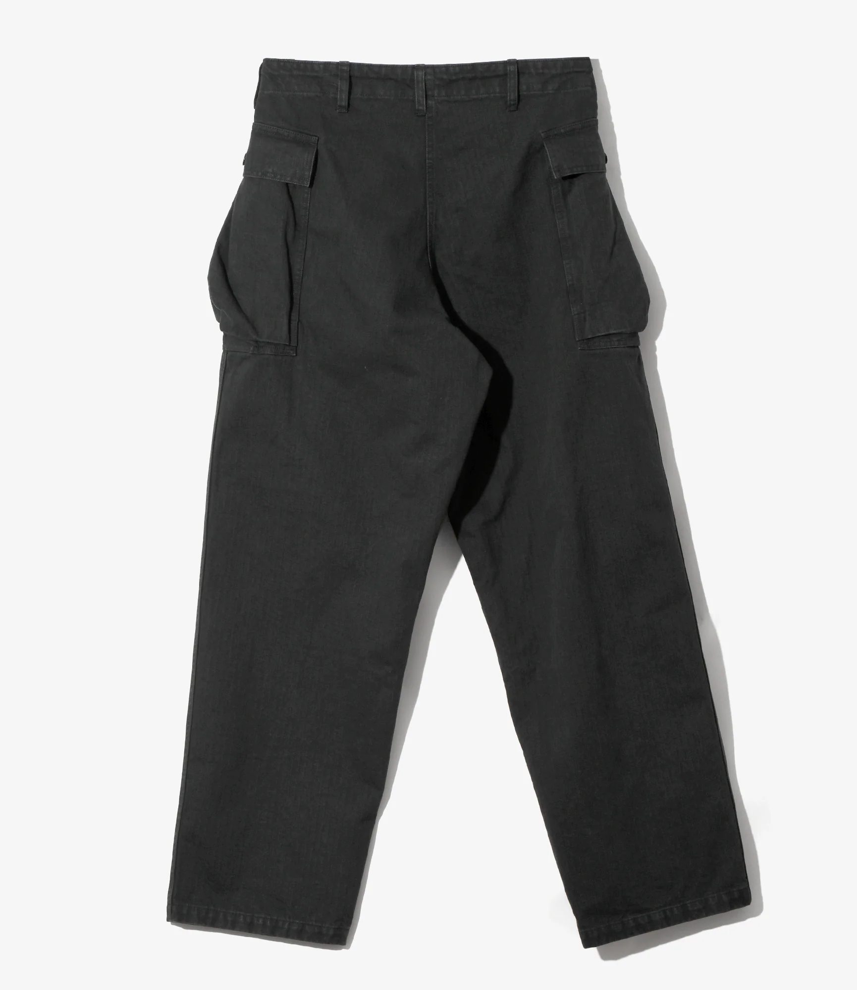 String Field Pant - Black - Cotton Herringbone - Image 4