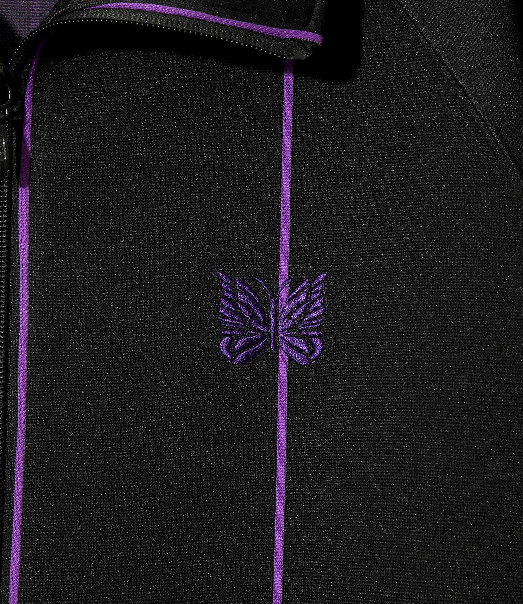 Track Jacket - Black - Poly Jacquard - Image 2