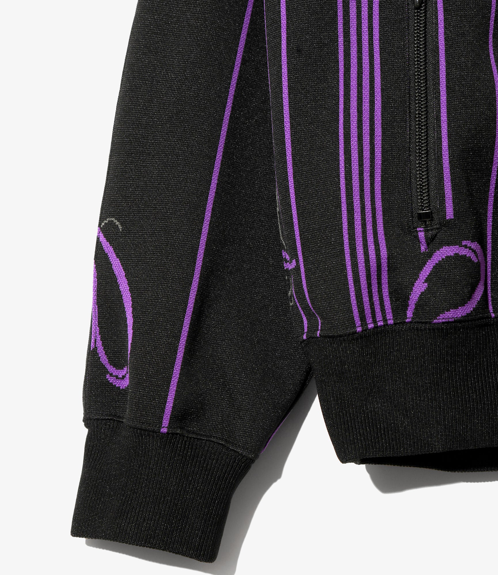 Track Jacket - Black - Poly Jacquard - Image 3