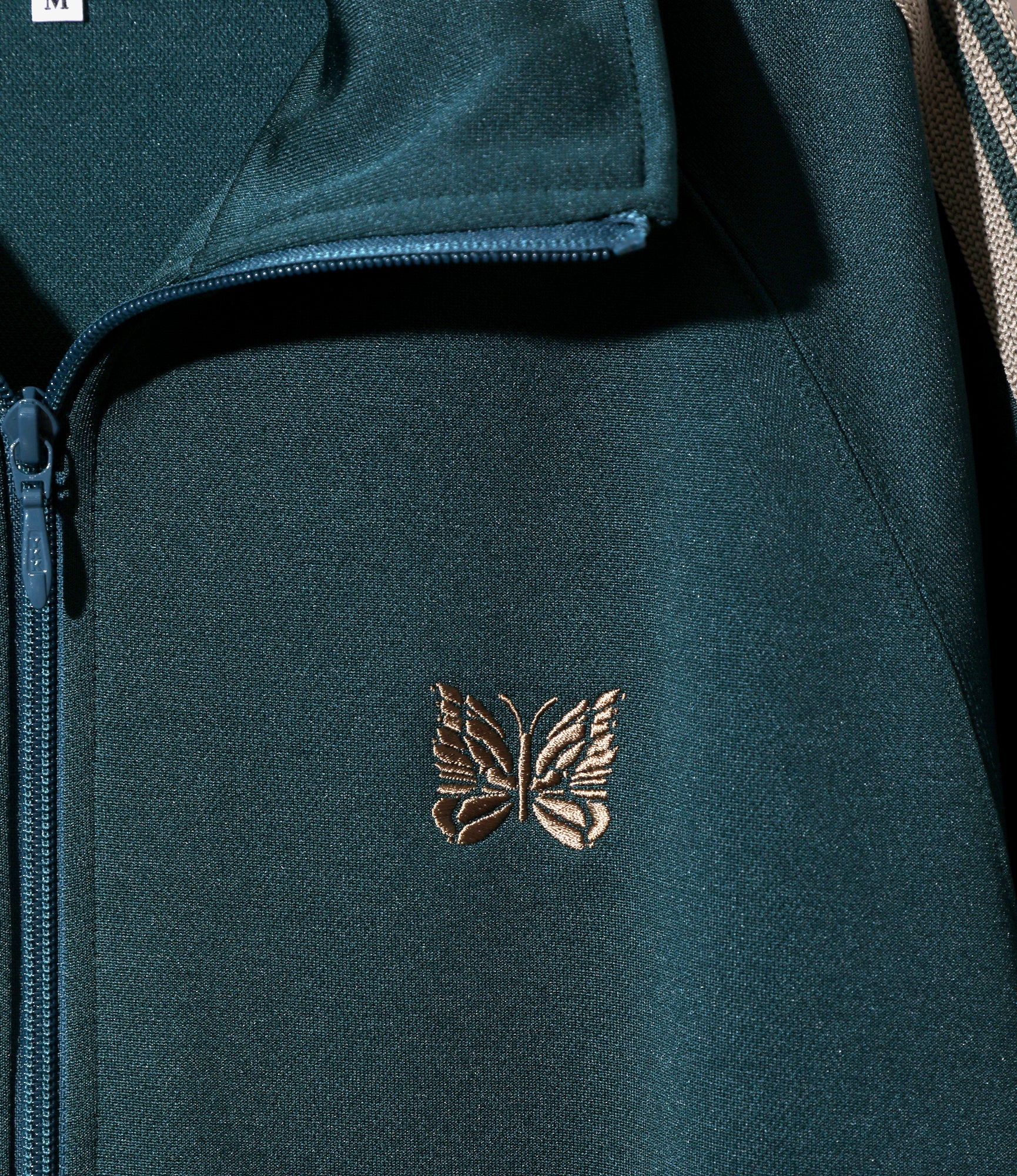 Women's Track Jacket - Green - Poly Smooth - Image 2