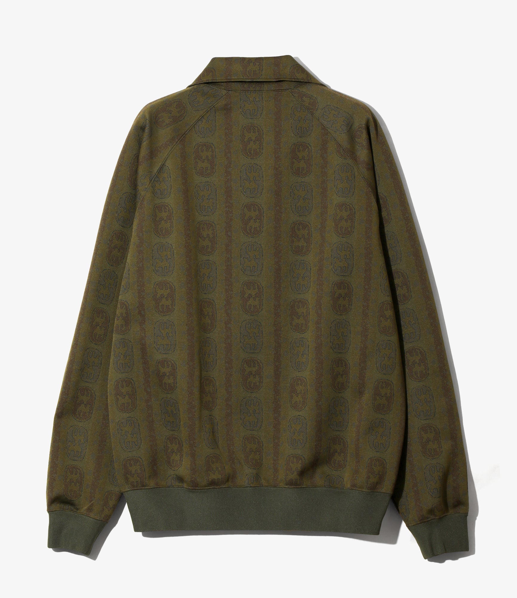 Track Jacket - Olive - Poly Jacquard - Image 5