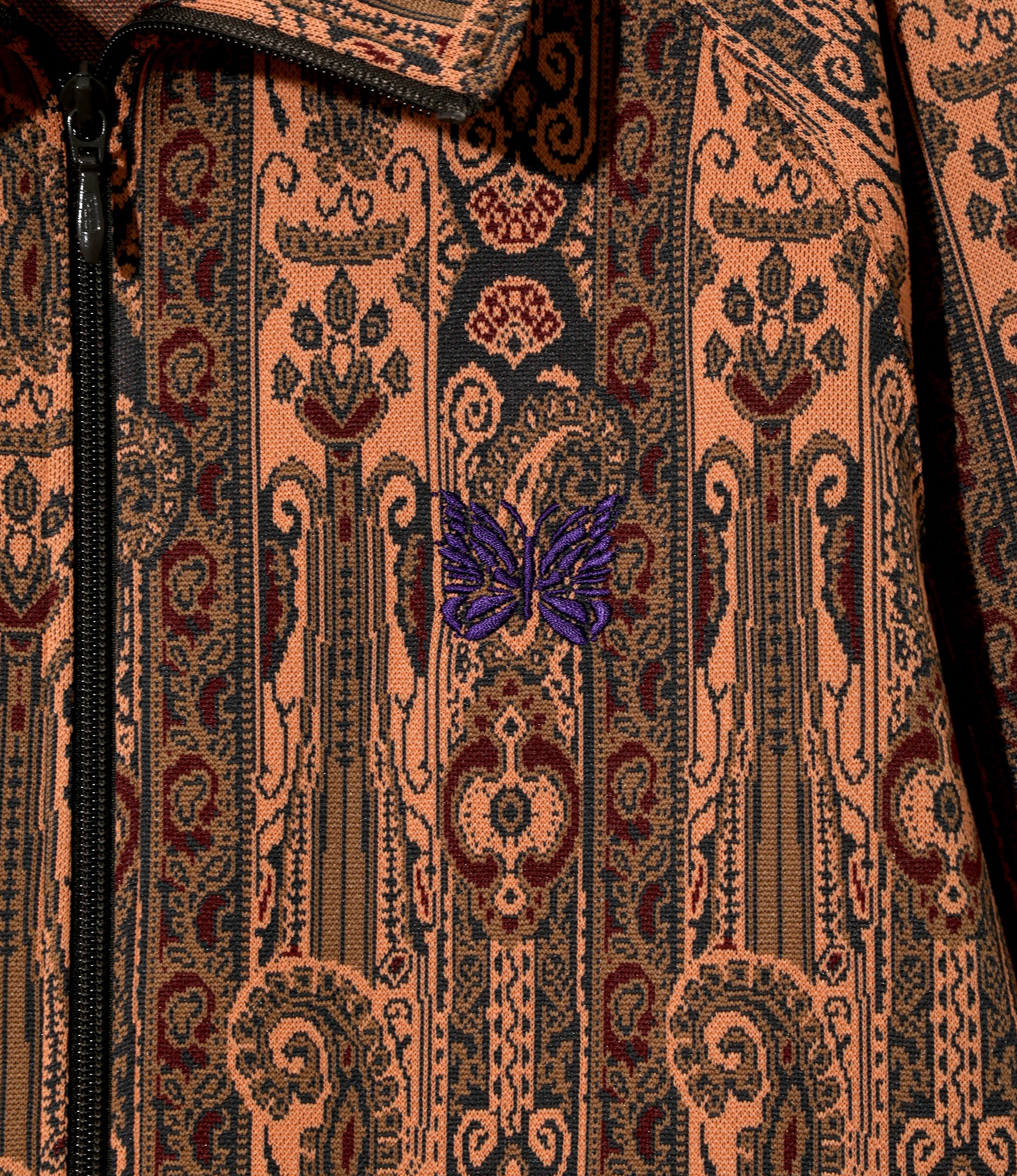 Track Jacket - Orange - Poly Jacquard - Image 2