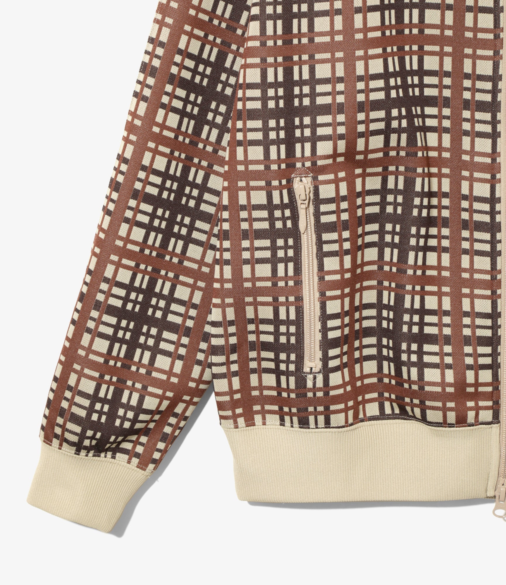 Track Jacket - Plaid - Poly Jacquard - Image 3