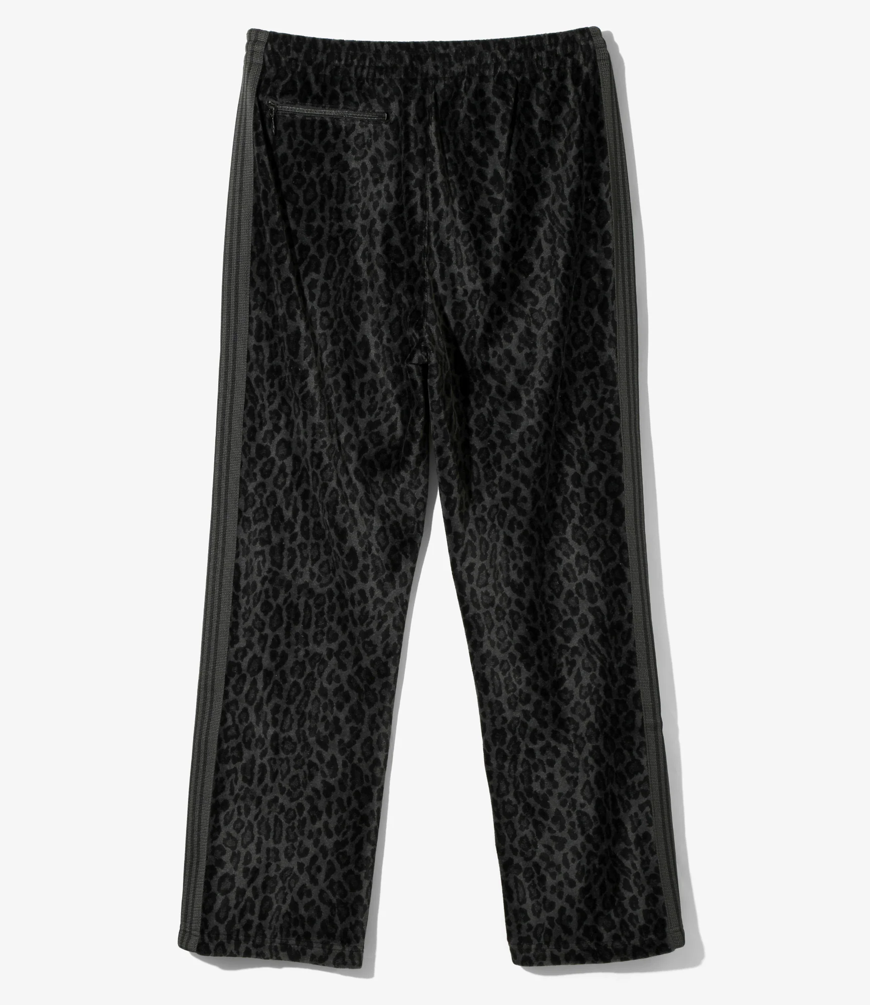 Track Pant - Black - Leopard Velour - Image 5