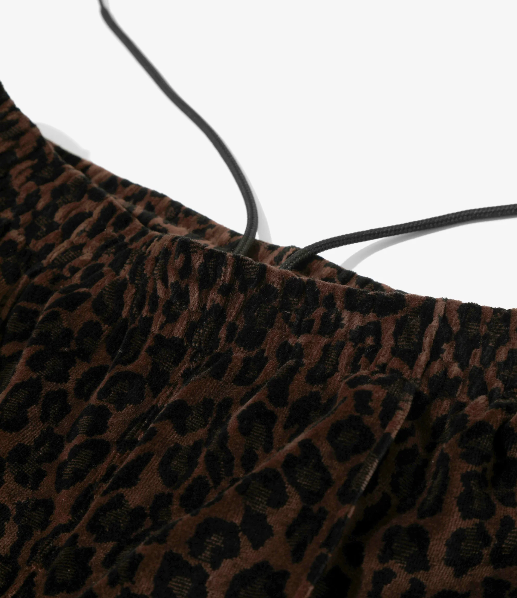 Track Pant - Brown - Leopard Velour - Image 3