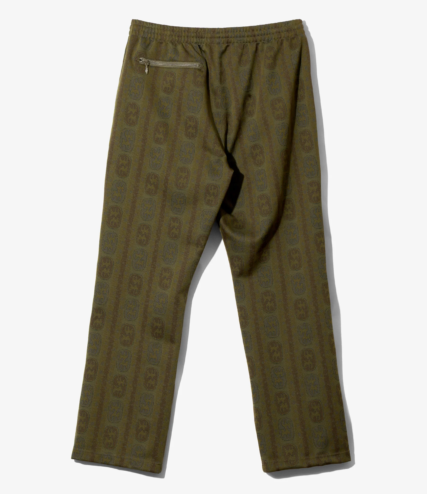 Track Pant - Olive - Poly Jacquard - Image 4