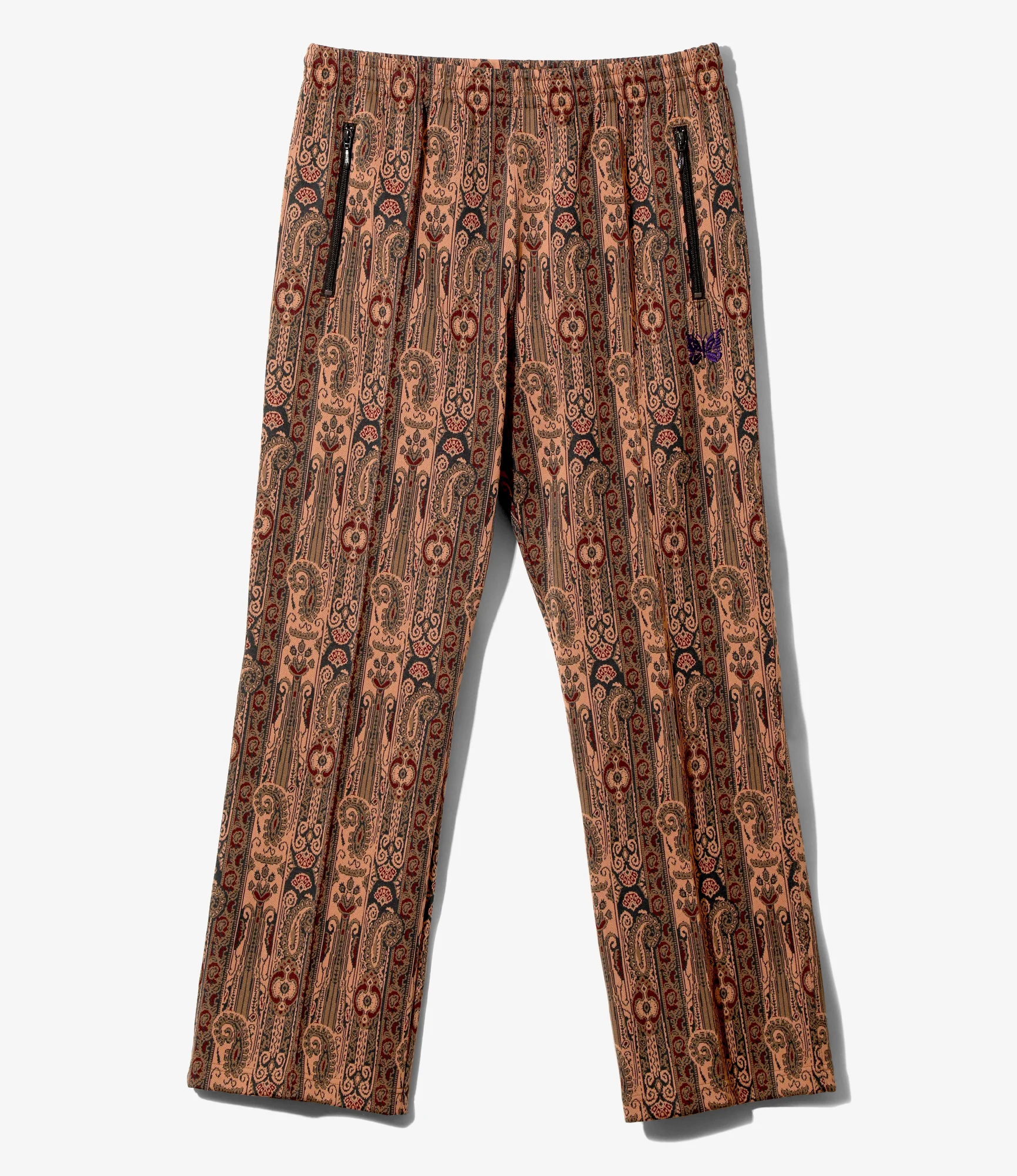 Track Pant - Orange - Poly Jacquard