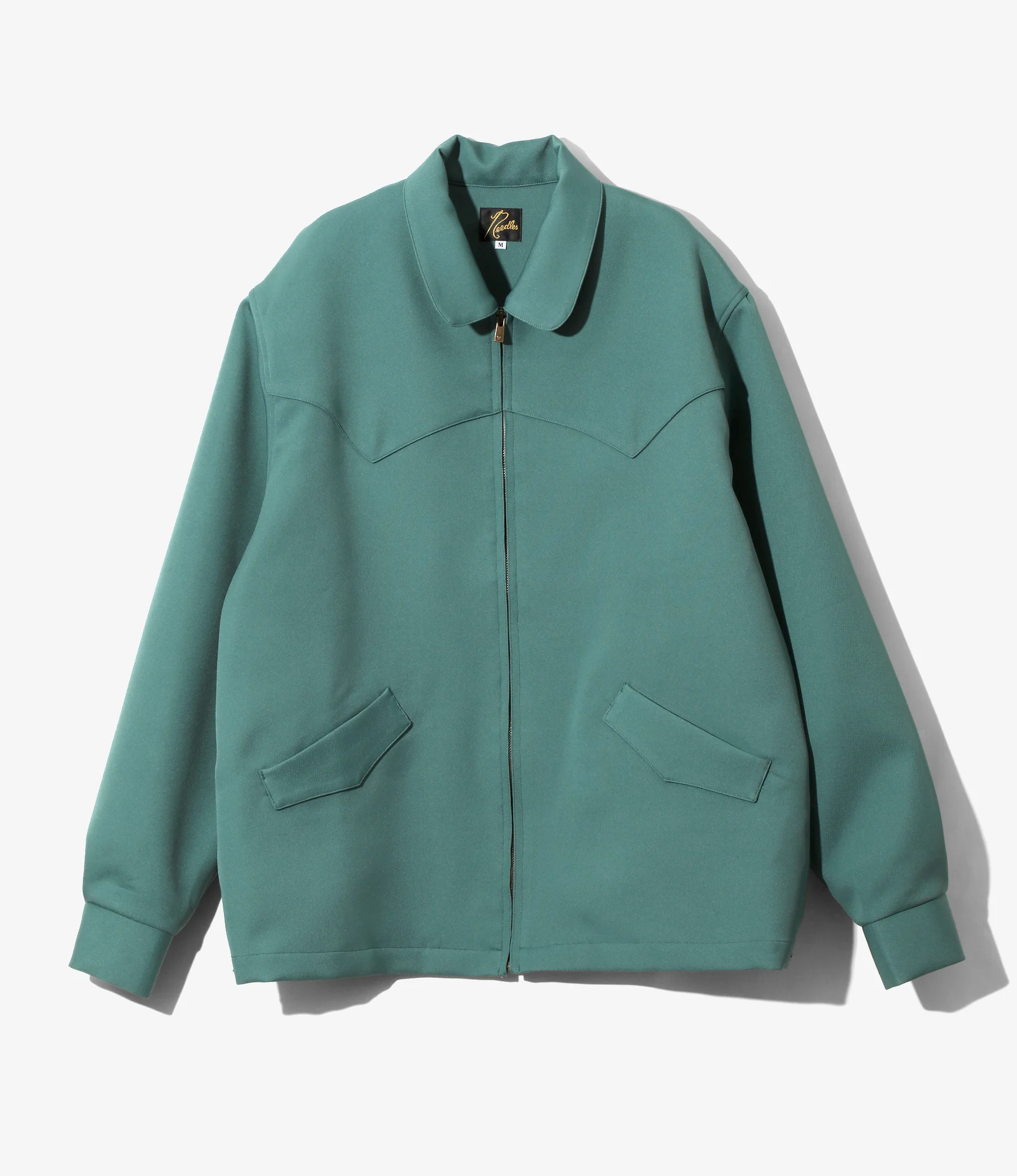 Western Work Jacket - Green - Poly Twill