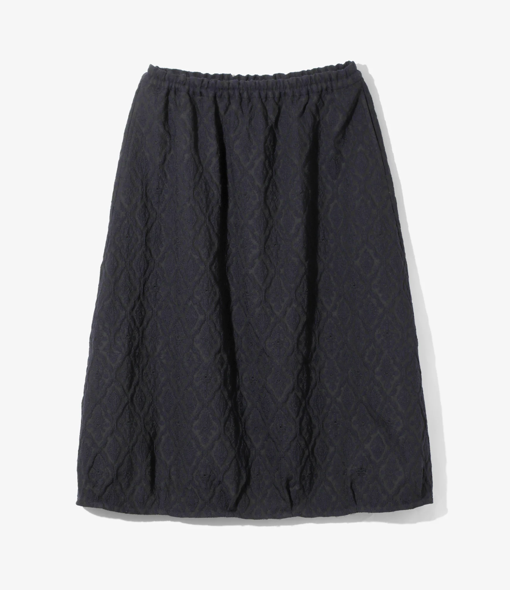 Women's Balloon Skirt - Dk.Navy - Victorian Jacquard
