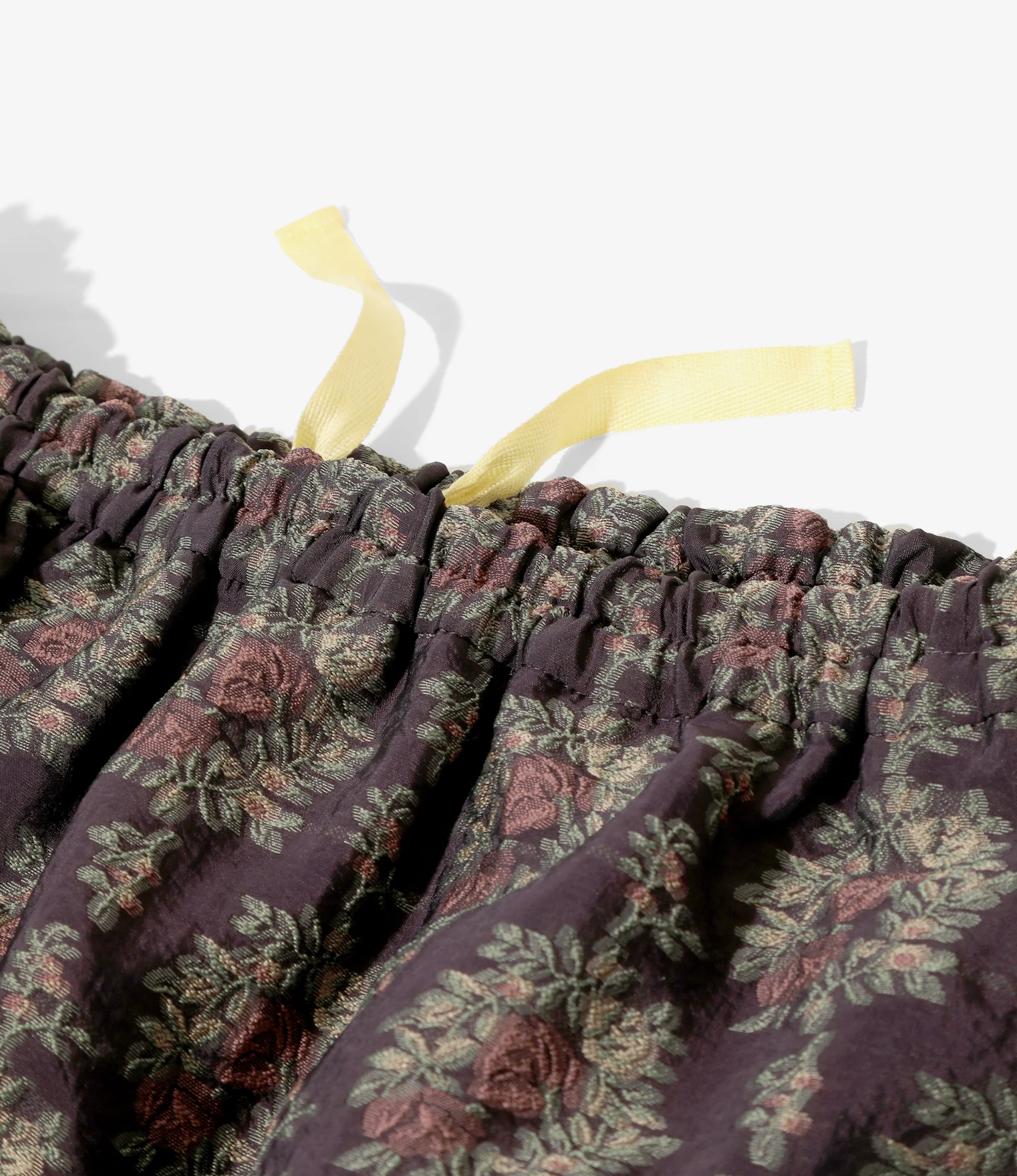 Women's Balloon Skirt - Purple - Floral Cut Jacquard - Image 2