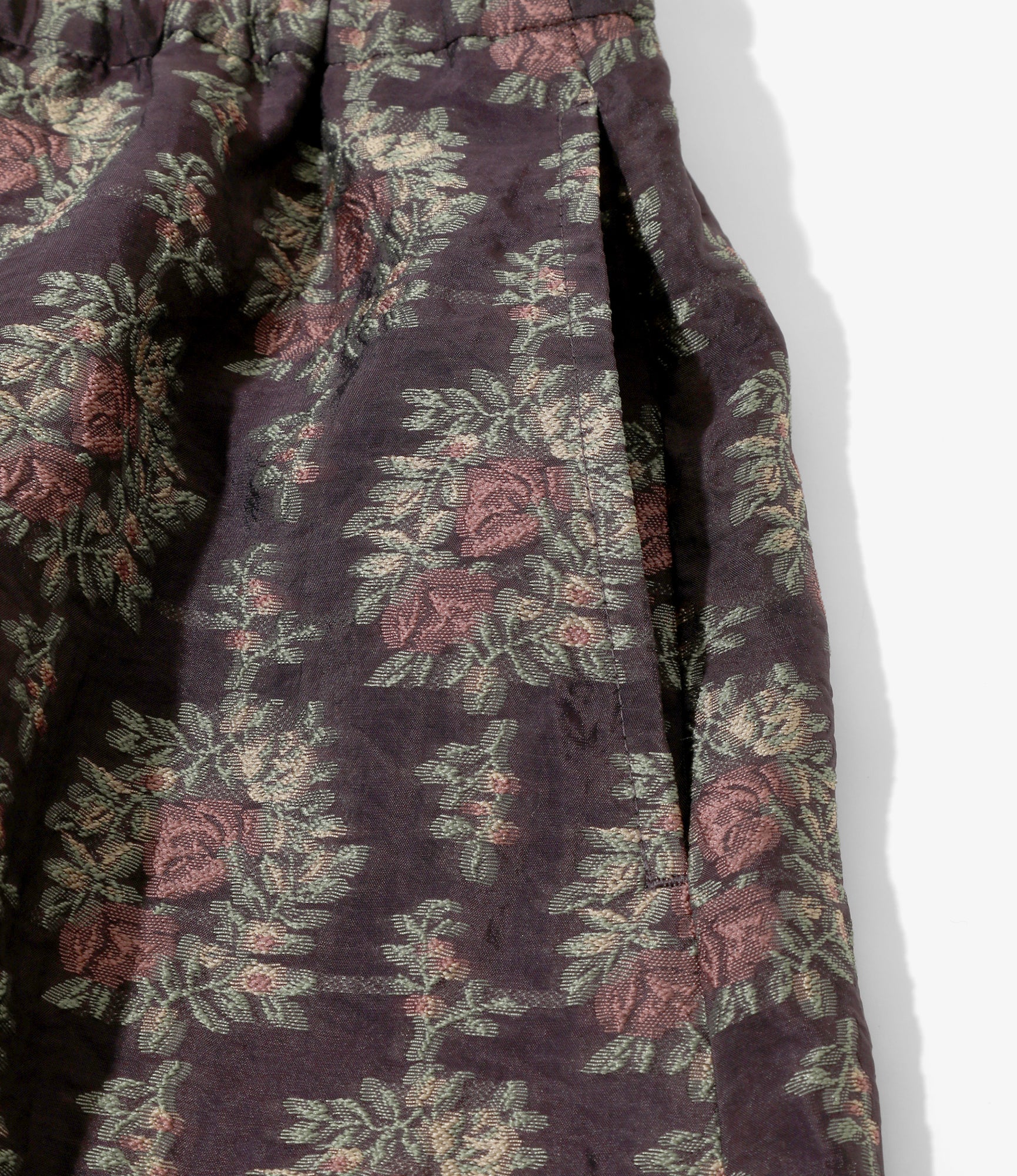 Women's Balloon Skirt - Purple - Floral Cut Jacquard - Image 3