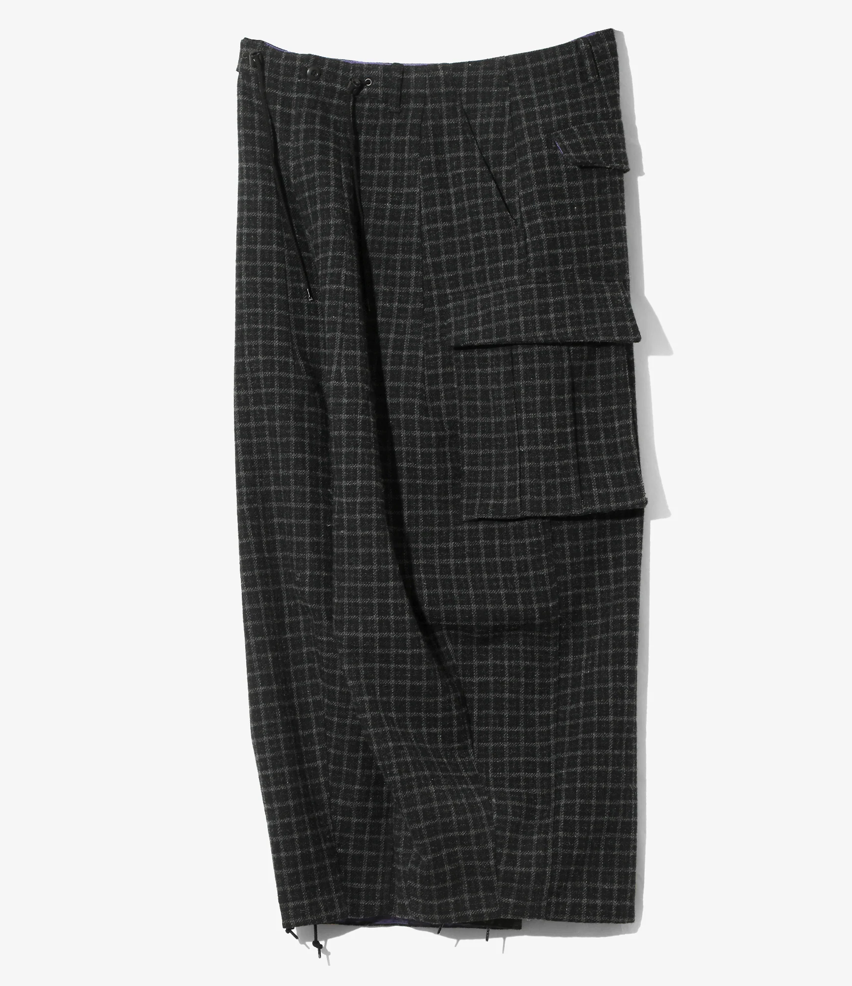 Women's H.D. BDU Pant - Charcoal - Wool Tweed Plaid - Image 4