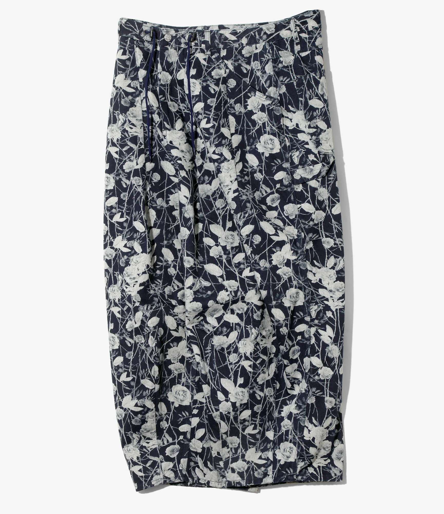 Women's H.D. Painter Pant - Indigo - 10oz Denim / Rose Printed - Image 4