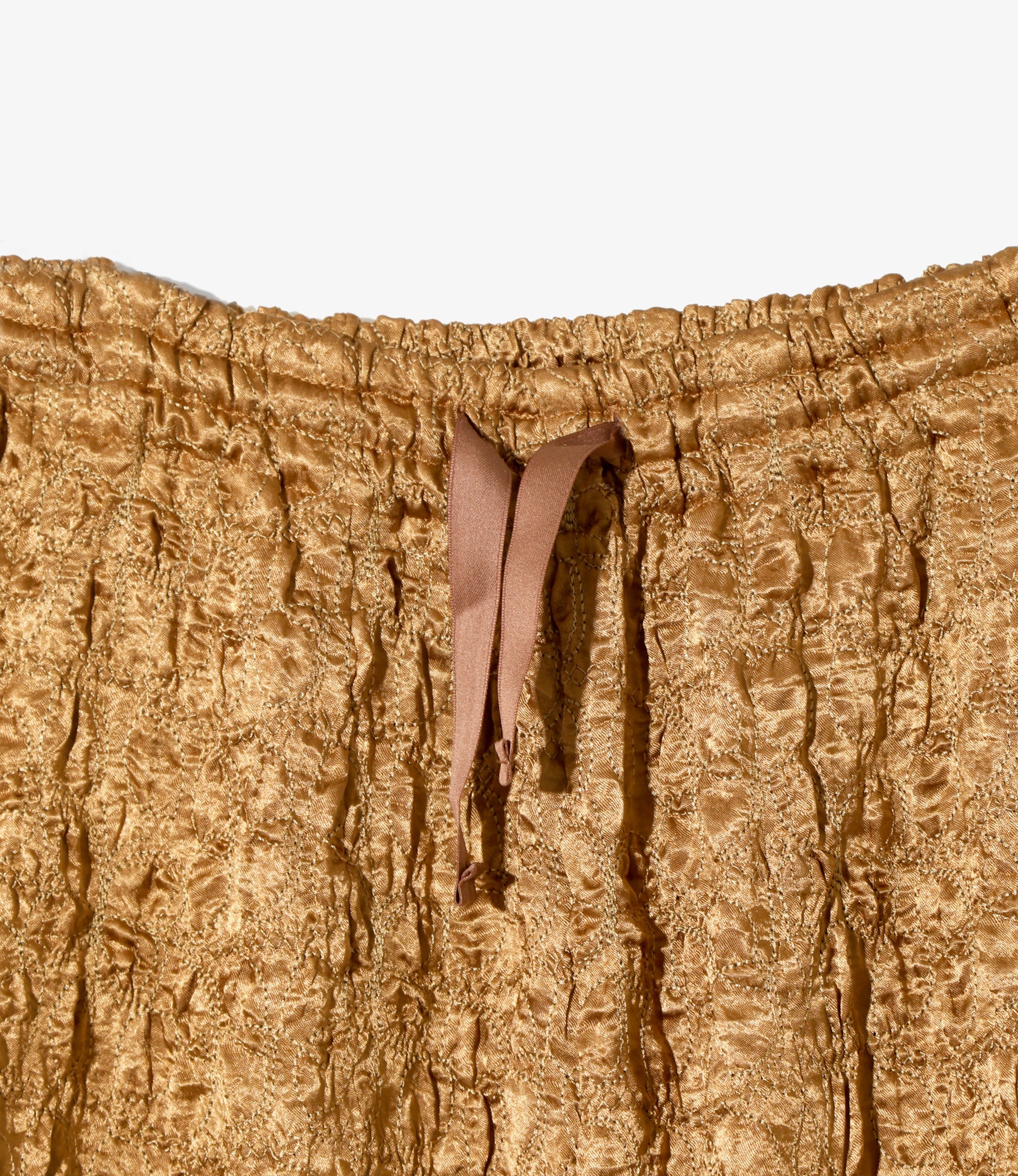 Women's H.D Pant - Brown - Embroidery Satin - Image 3