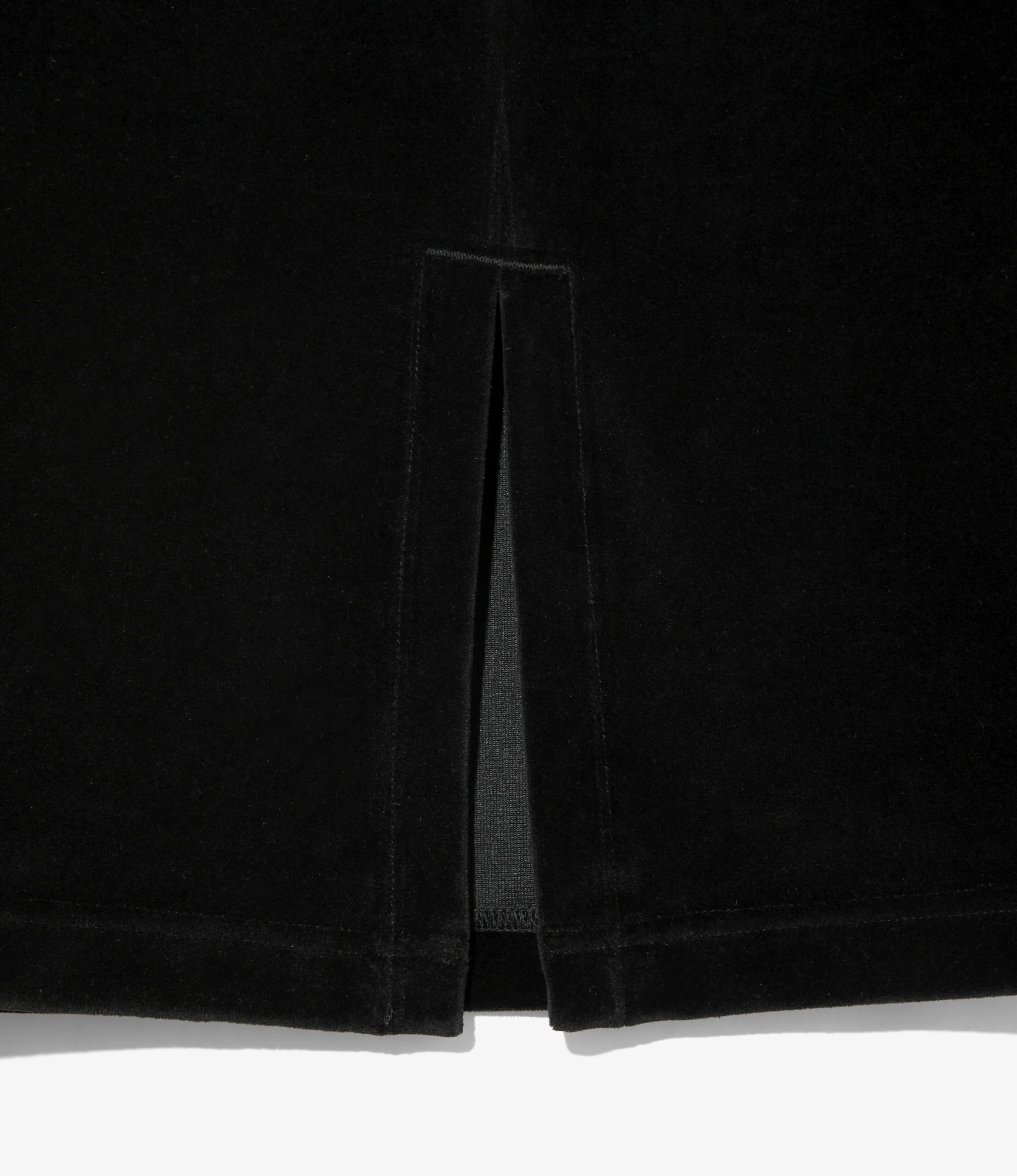 Women's Pencil Skirt - Black - C/PE Velour - Image 6