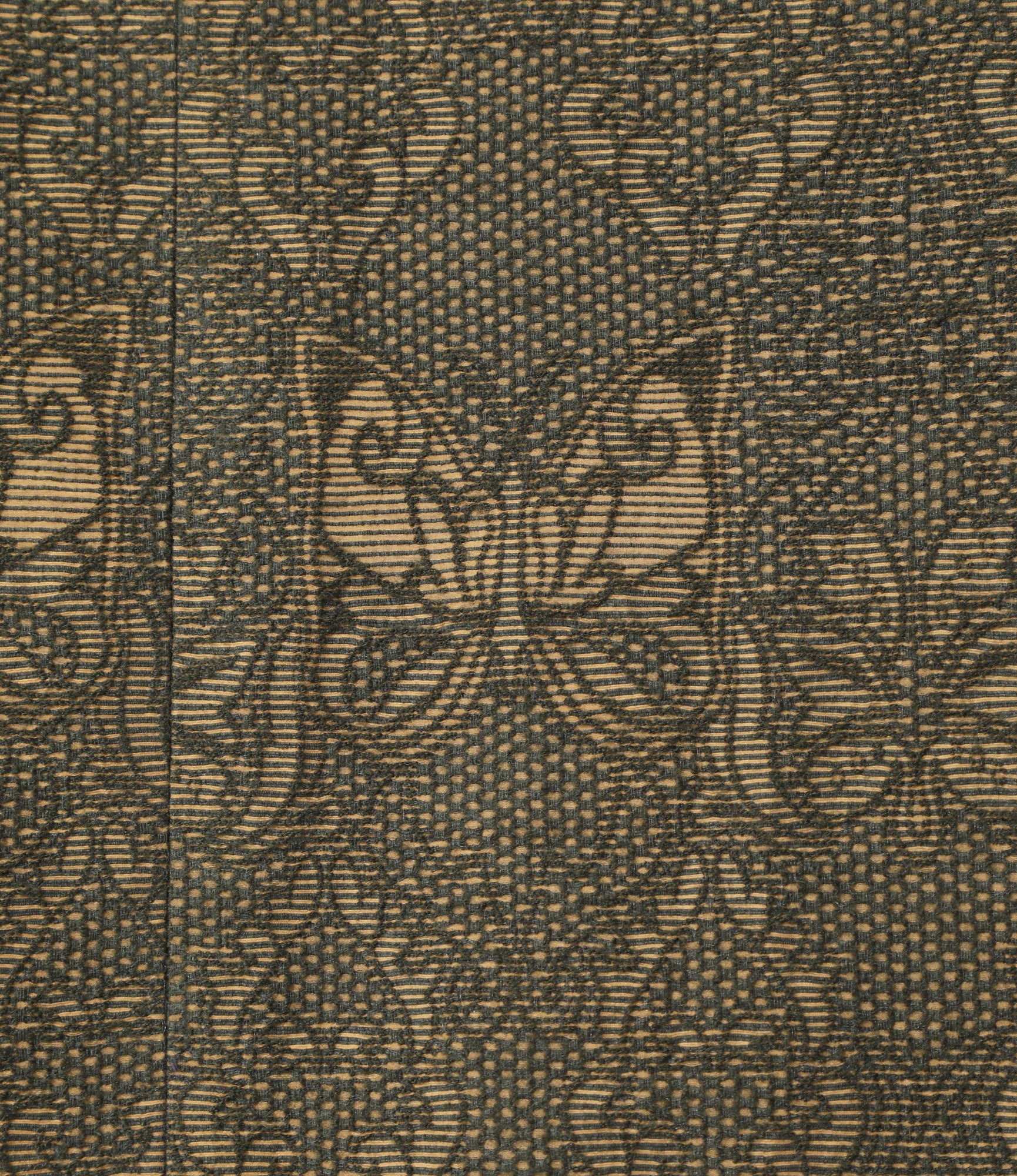 Stand Collar Jacket - Green - Papillon Jacquard - Image 5