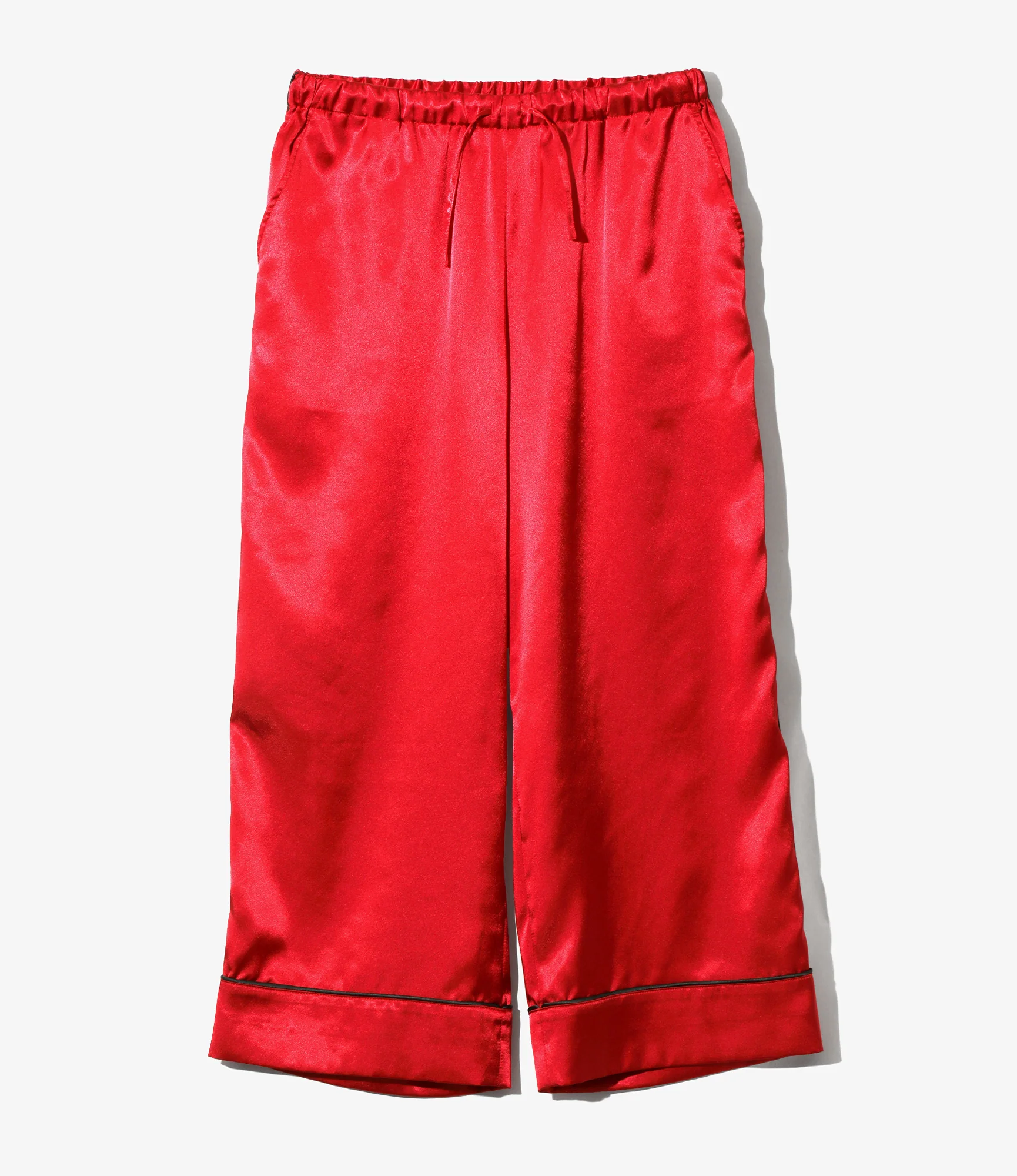 Women's String Easy Pant - Red - Poly Sateen