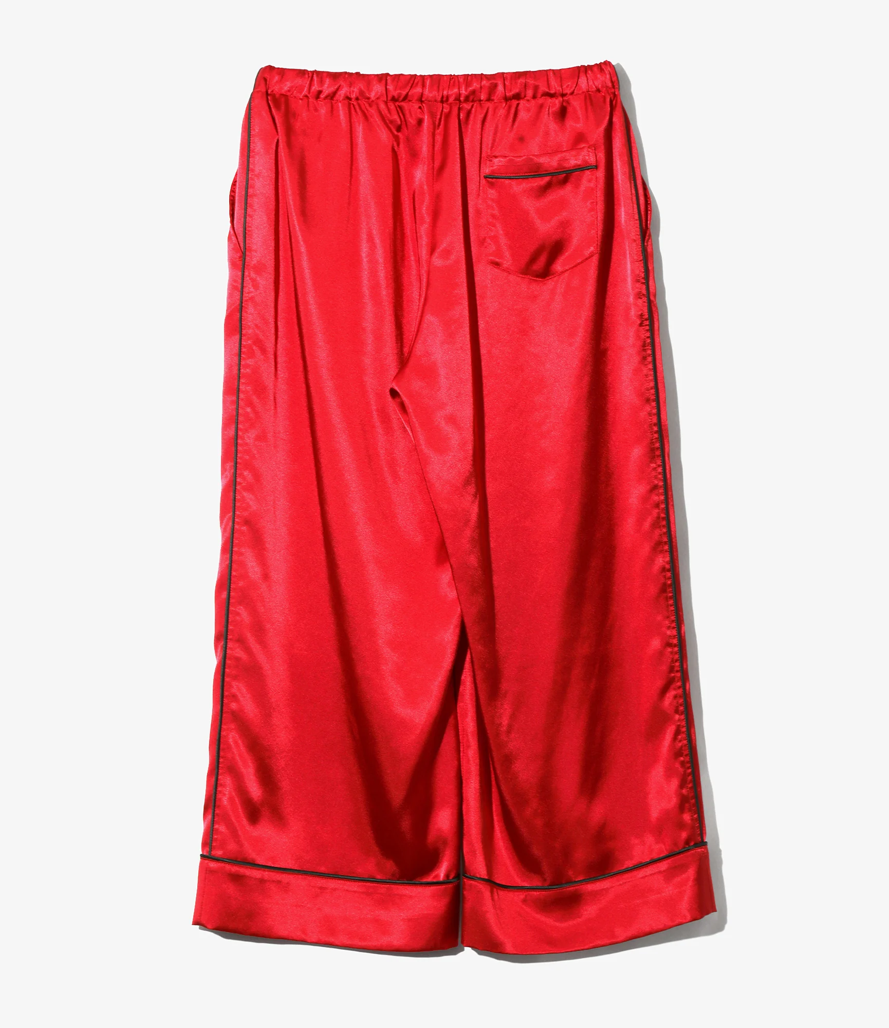 Women's String Easy Pant - Red - Poly Sateen - Image 3
