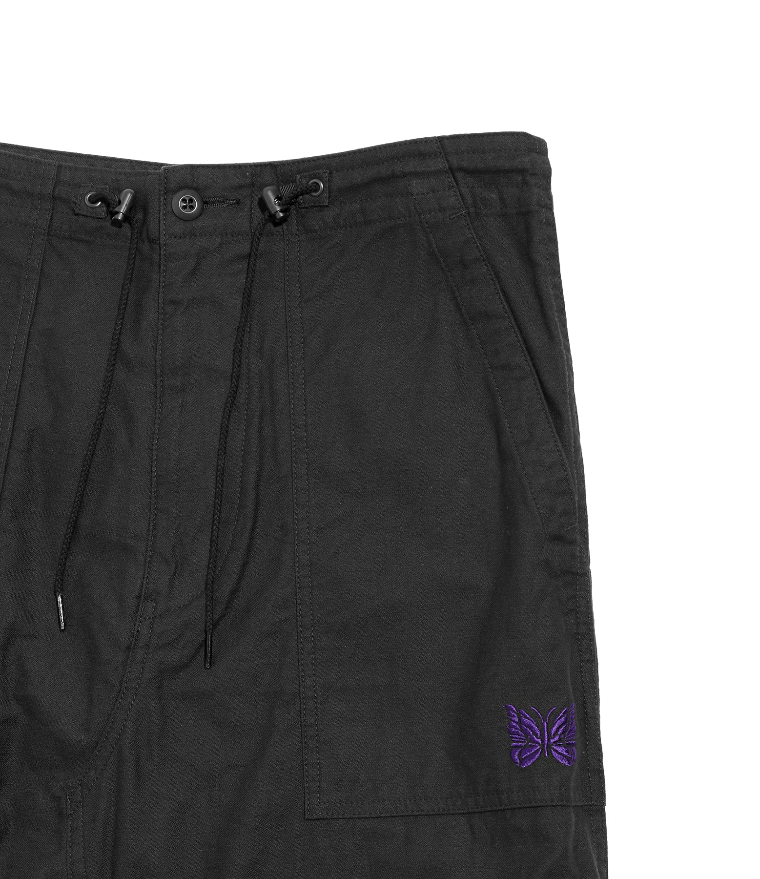 Women's String Fatigue Skirt - Black - Reversed Sateen - Image 3