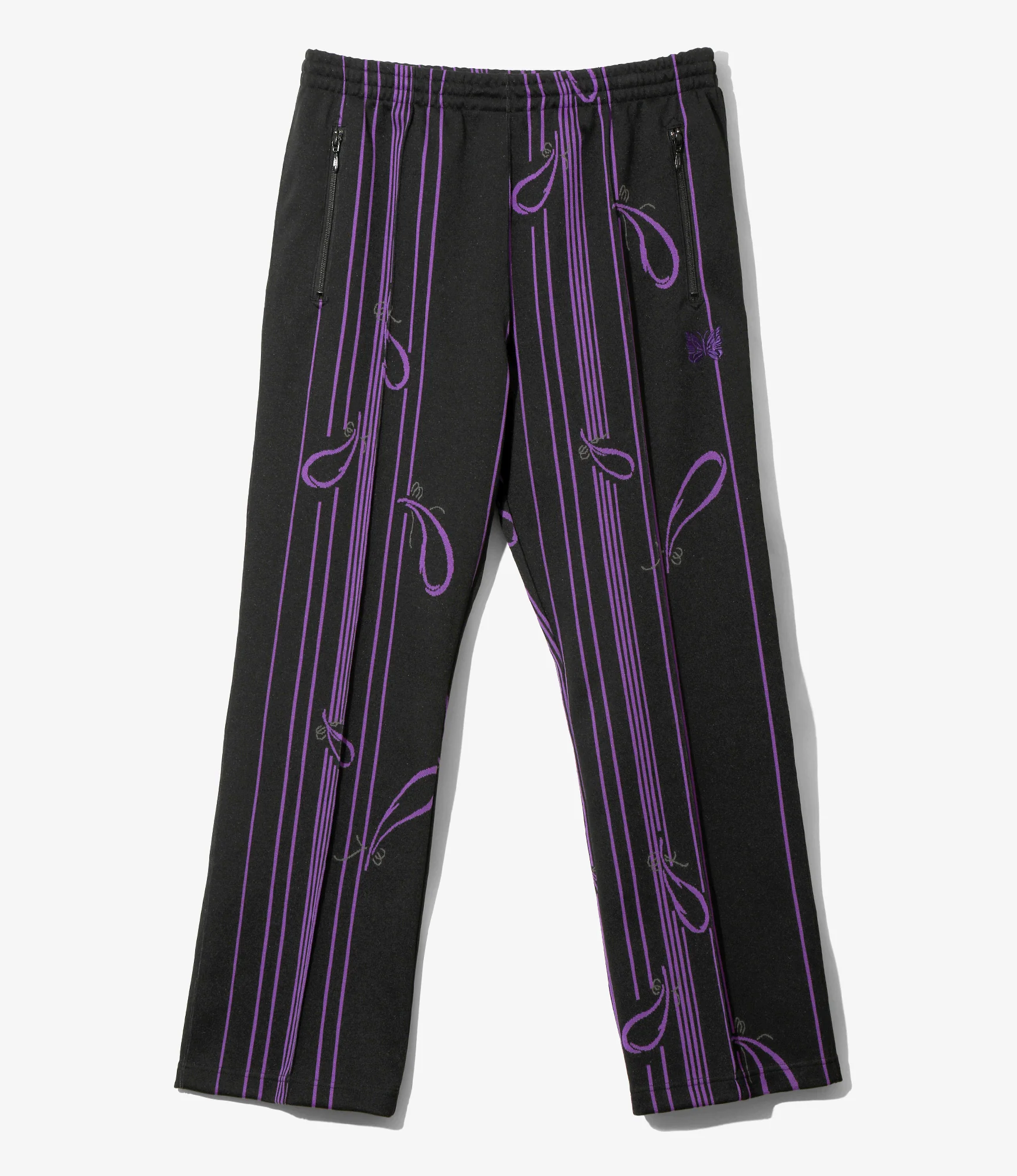 Women's Track Pant - Black - Poly Jacquard