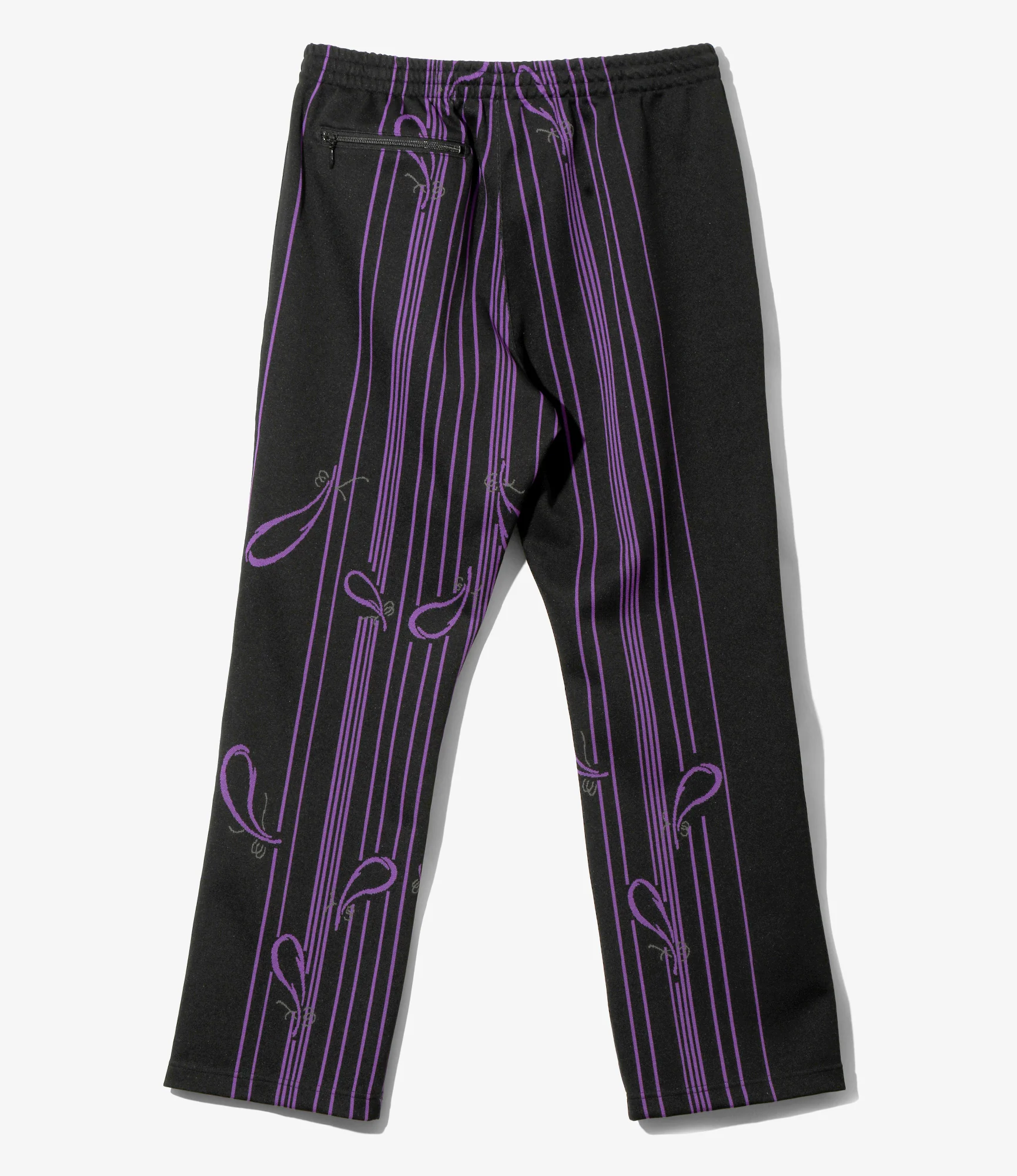 Women's Track Pant - Black - Poly Jacquard - Image 4