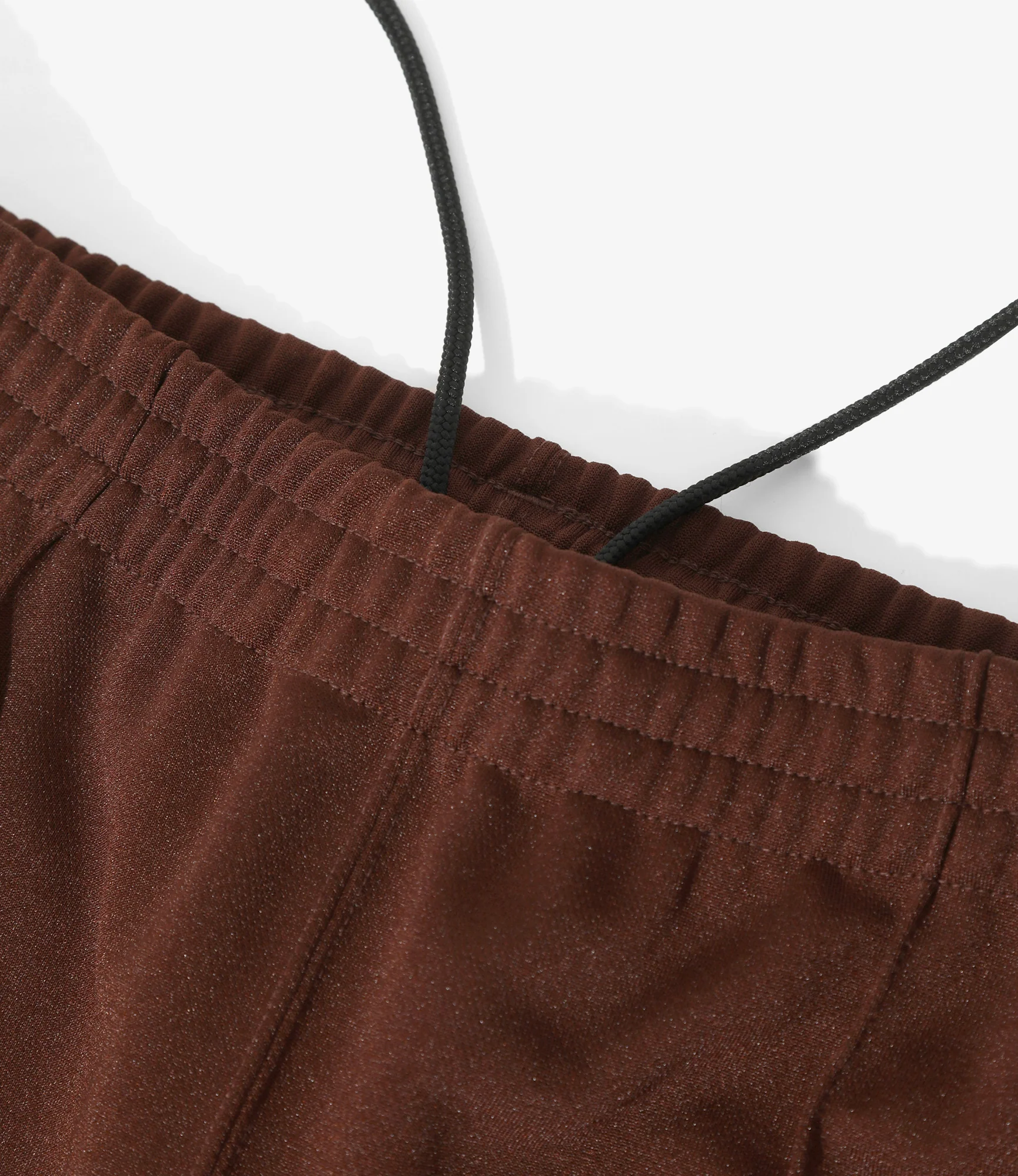 Women's Track Pant - Brown - Poly Smooth - Image 2