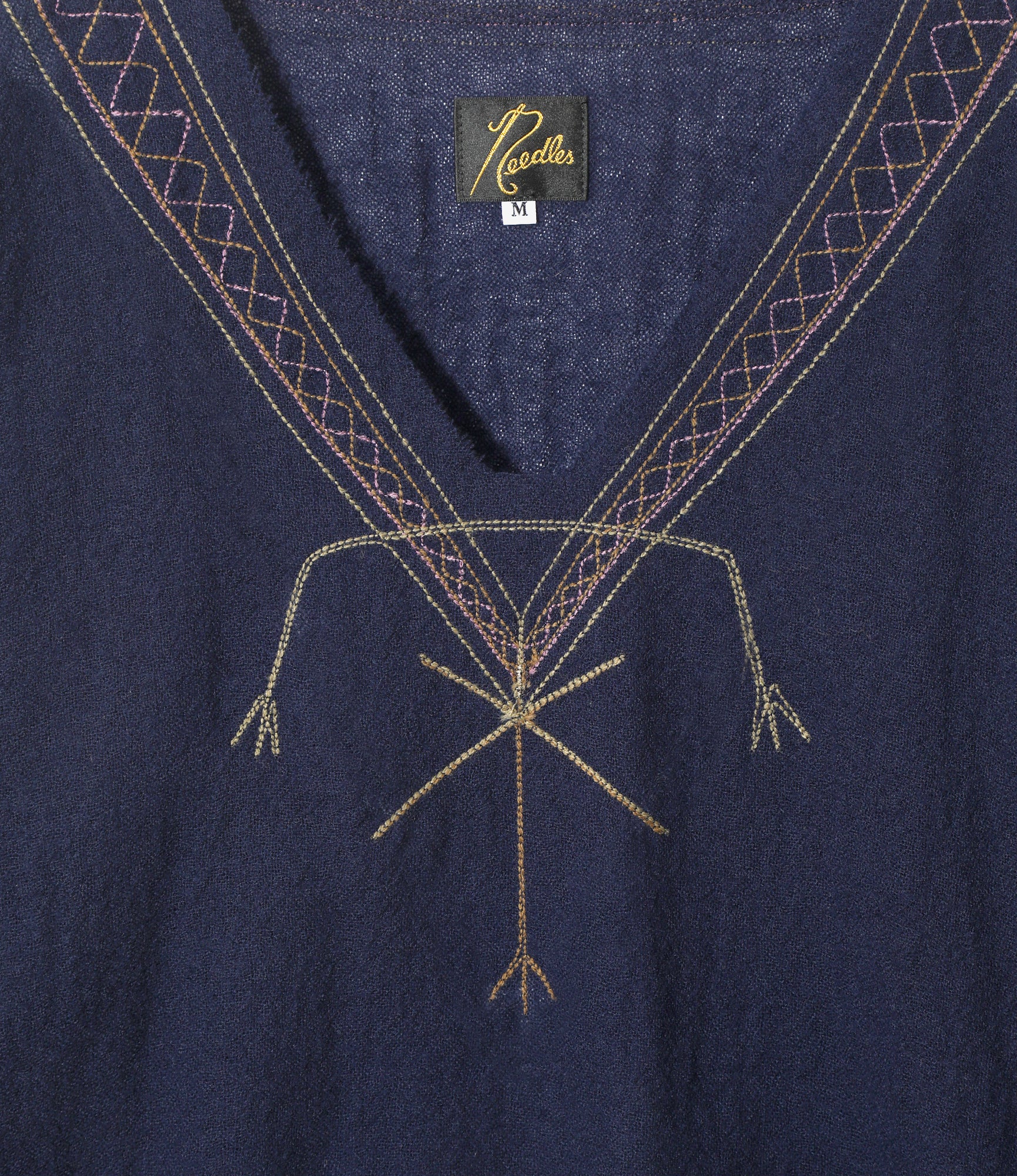 Women's Tunic Shirt - Navy - Wool Gauze - Image 2