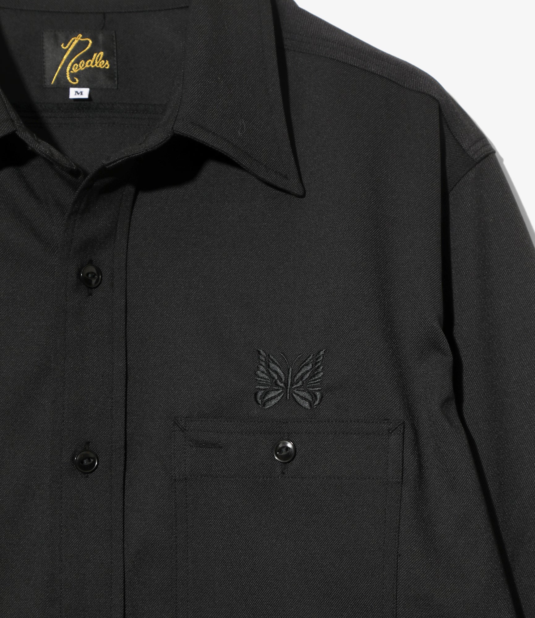 Work Shirt - Black - Cavalry Twill - Image 2
