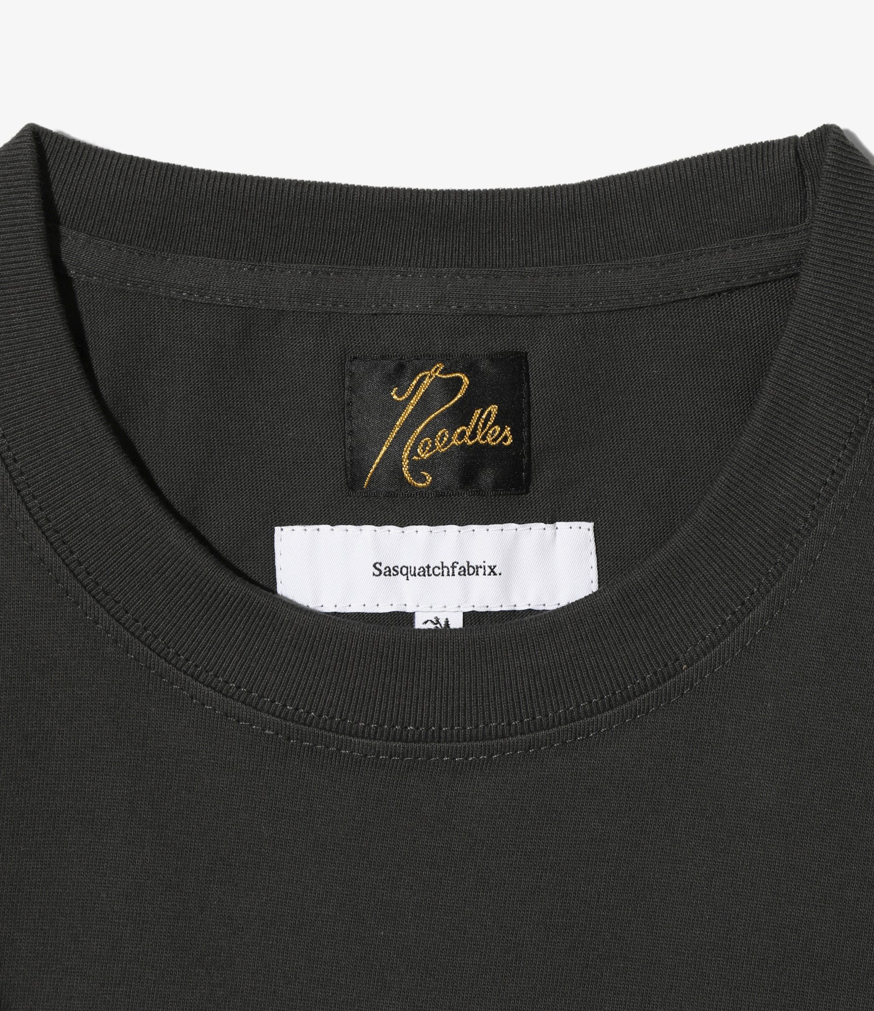 Needles x Sasquatchfabrix - Slowgun Tee - Sumi - Peace to World - Image 2