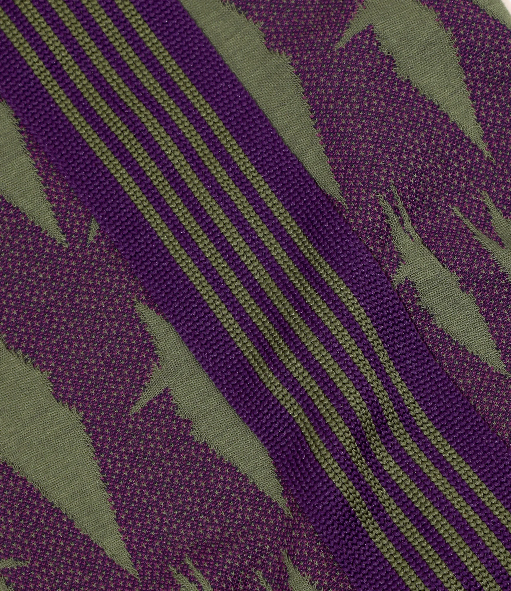 Needles x Sasquatchfabrix - Track Pant - Eggplant x Olive - Origami crane - Image 6