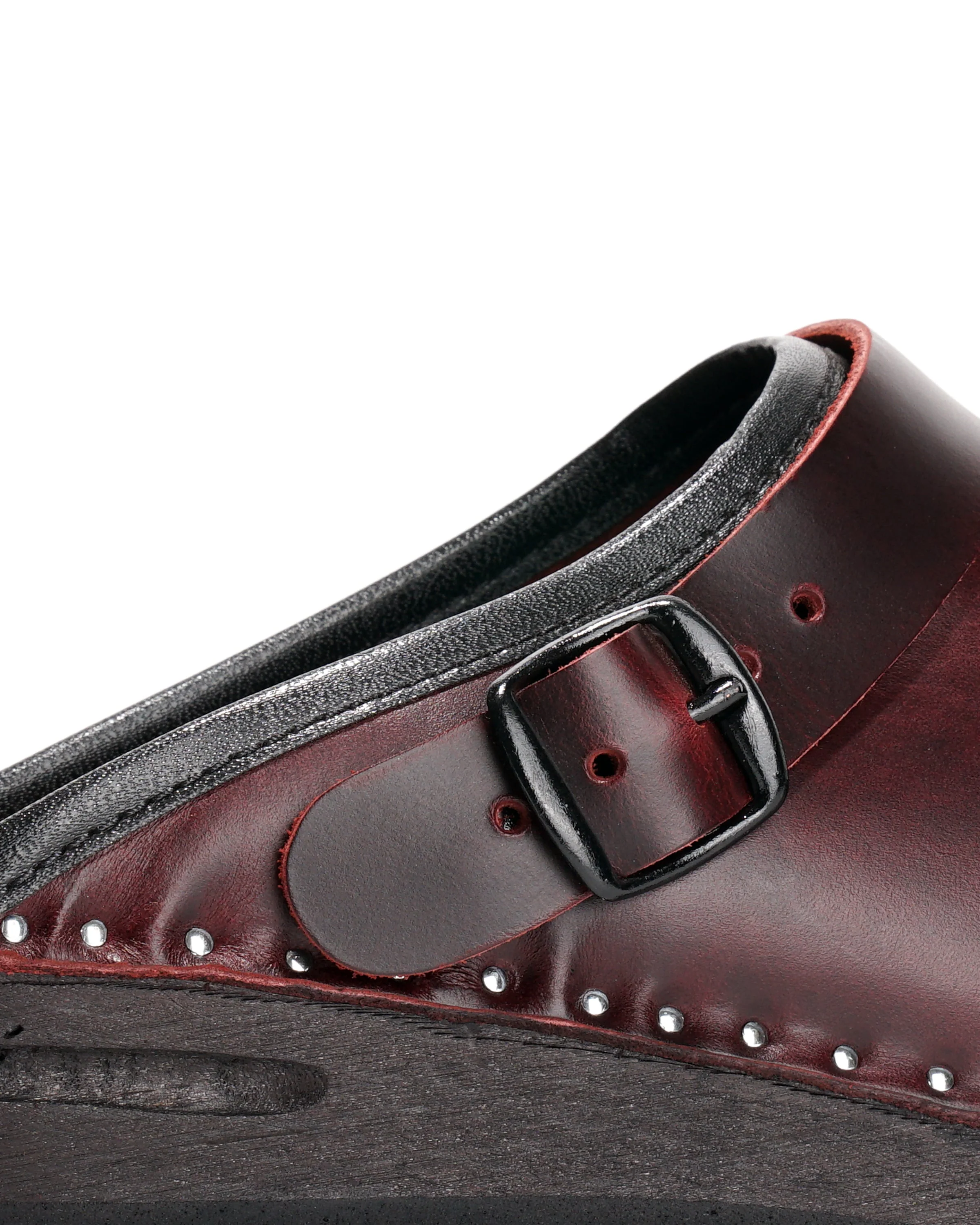 Needles x Troentorp - Safety - Smooth/Steel Toe - Bordeaux - Image 7