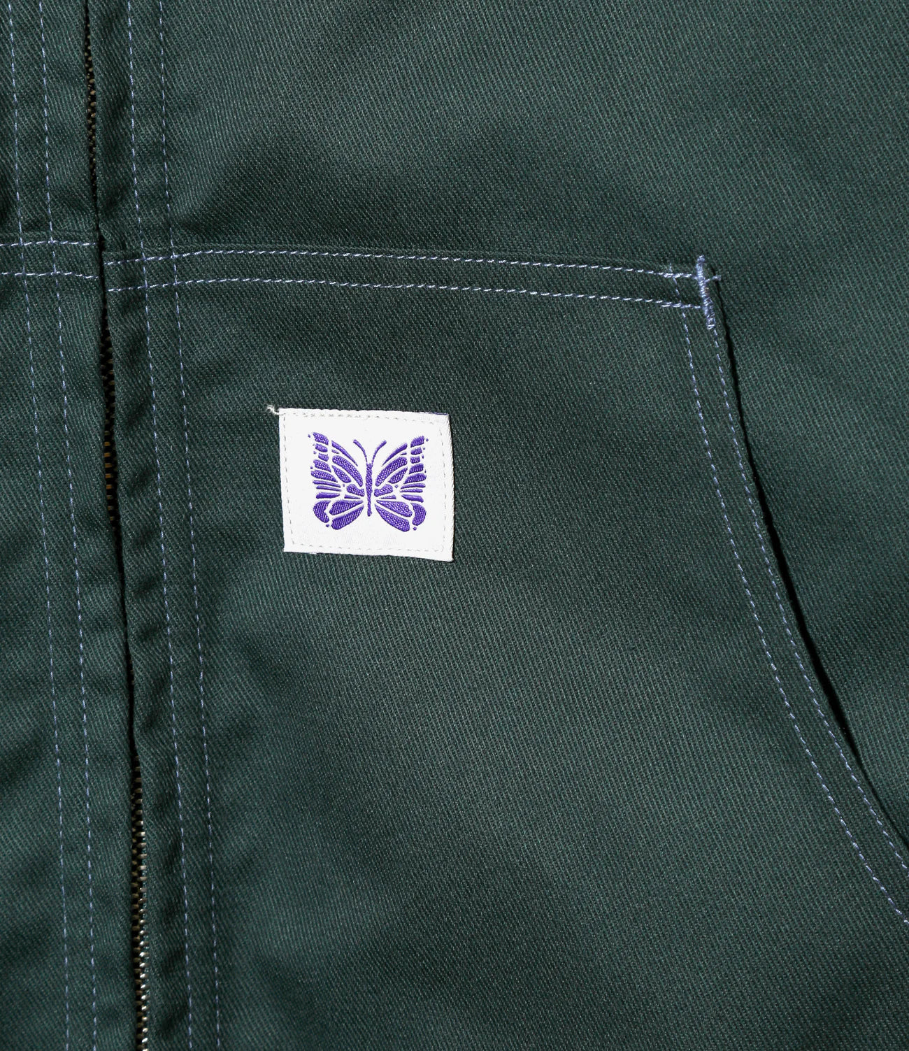 Nepenthes Special Zip Work Hoody - Green - PE/C Twill - Image 3