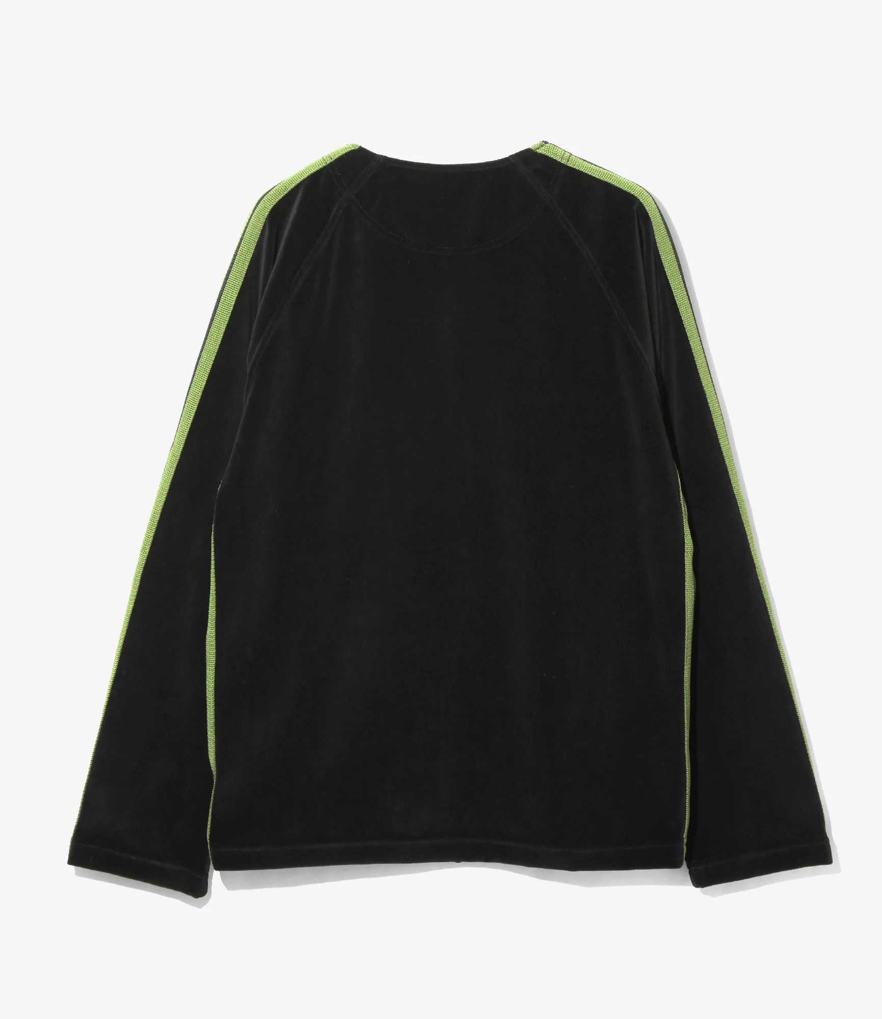 Zipped Track Cardigan - Black - C/PE Velour - Image 6