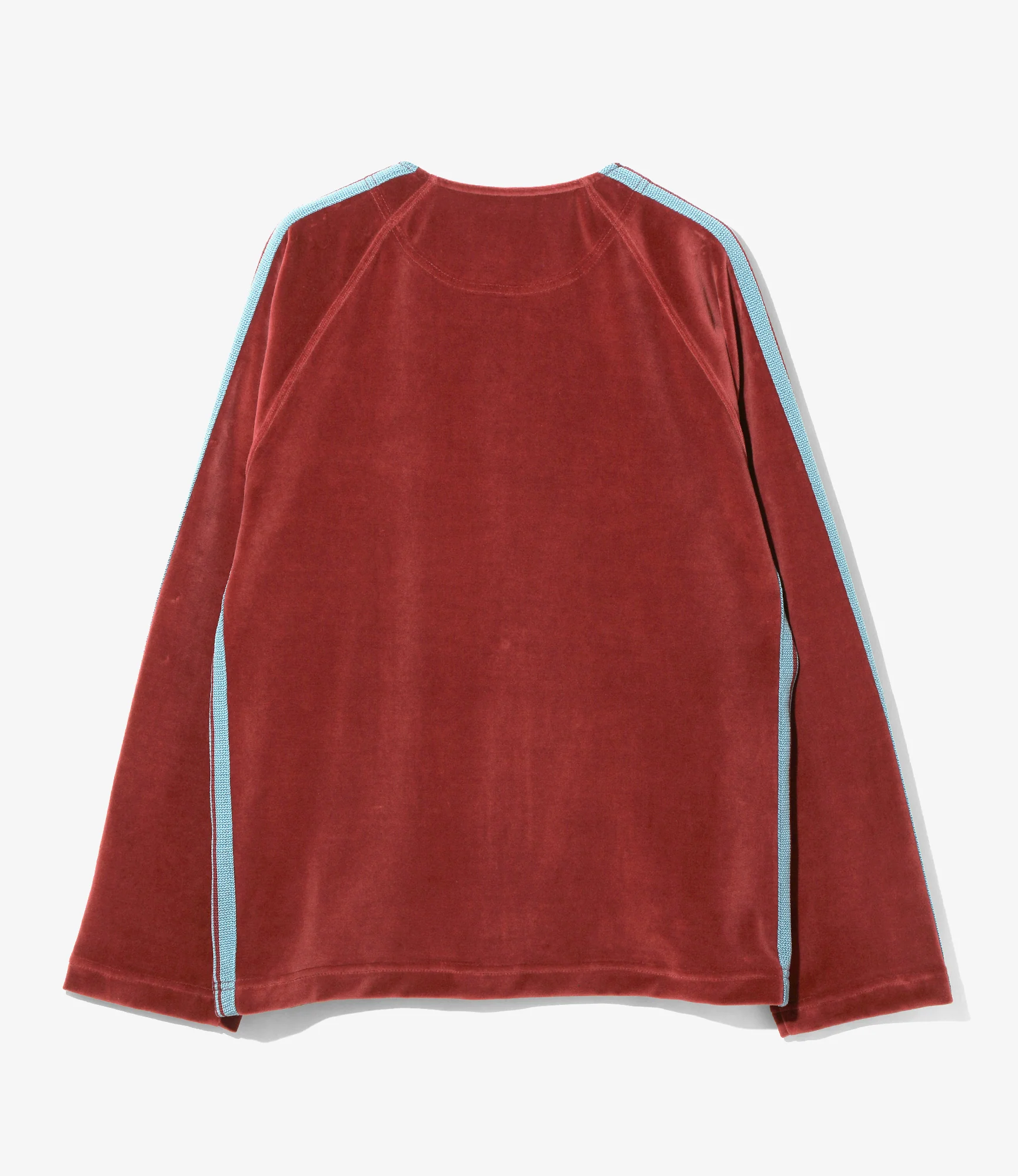 Zipped Track Cardigan - Burgundy - C/PE Velour - Image 6