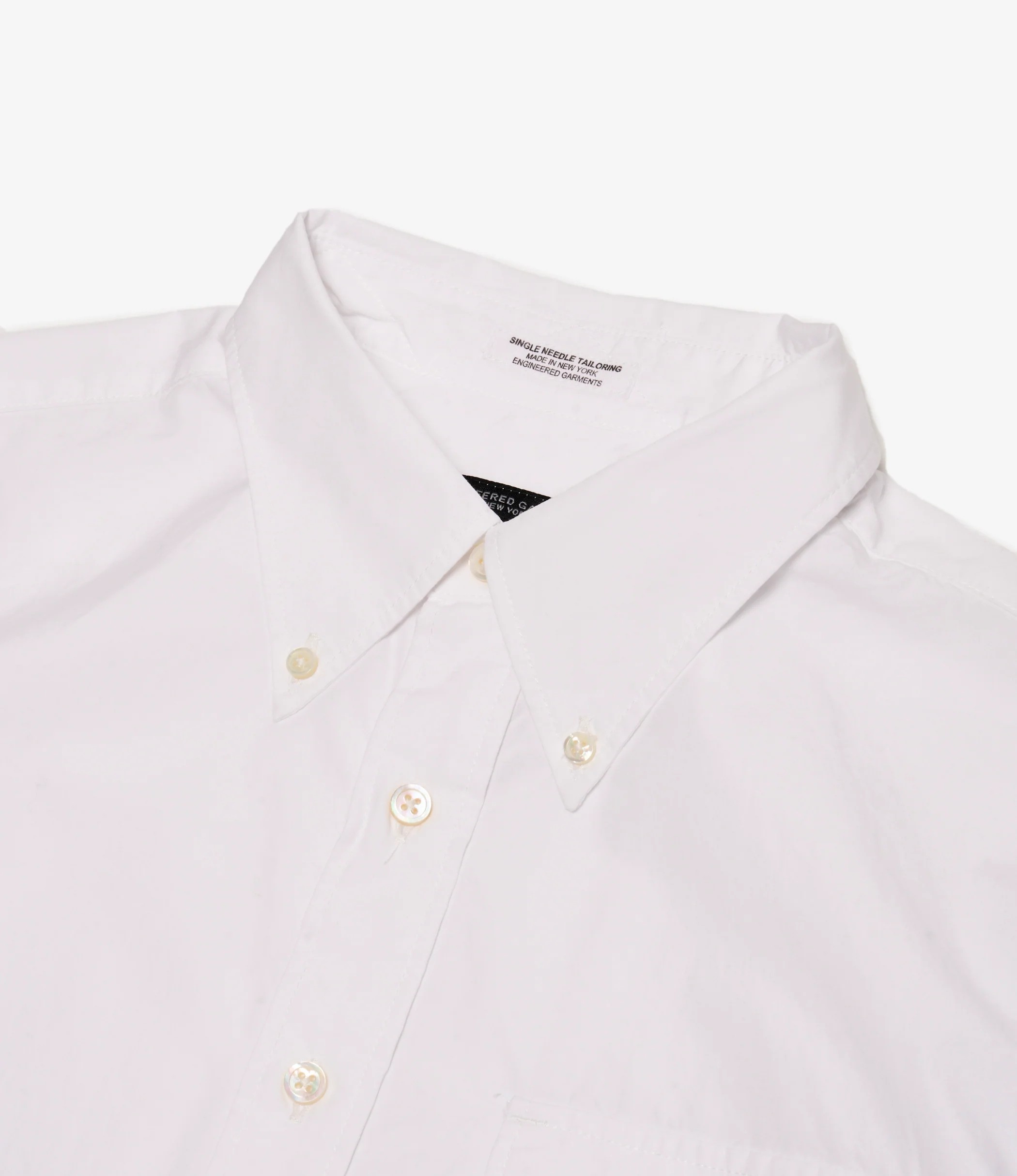 Nepenthes Special - Ivy BD Shirt - White 100's Ply Broadcloth - Image 3