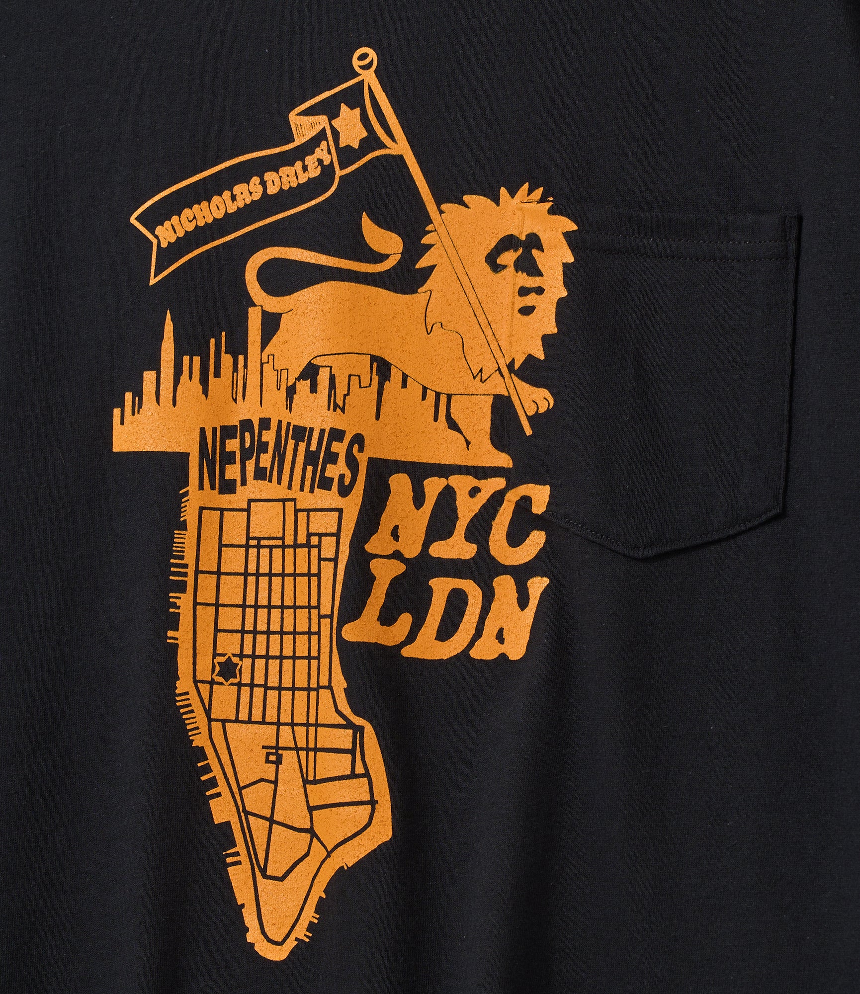 Nicholas Daley x NNY - Lion Tee - Black - Image 2