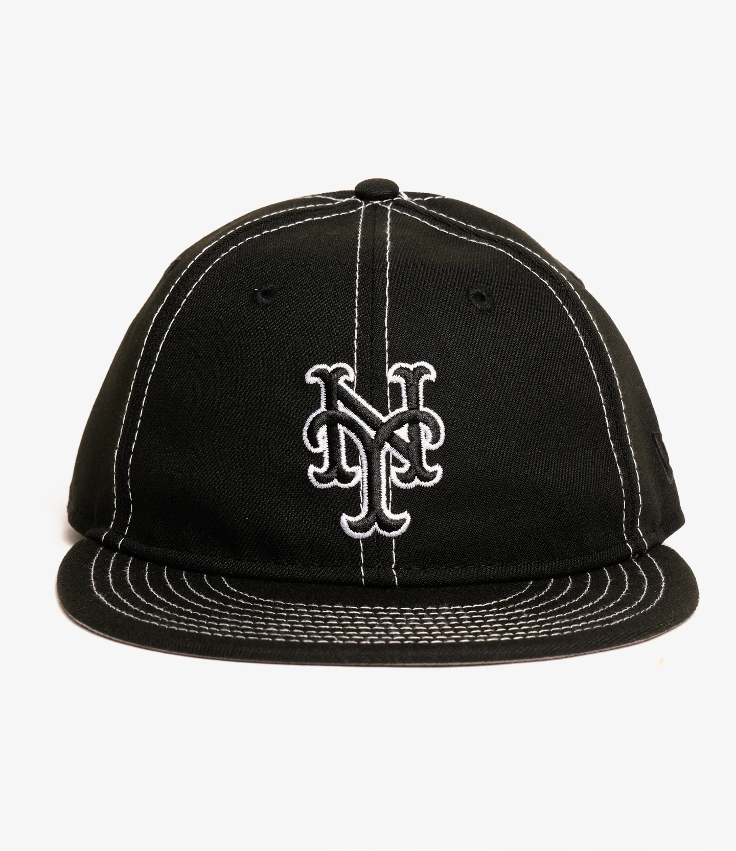 NNY Special - Mets - New Era Retro Crown 9Fifty Snapback- Black / White Stitch