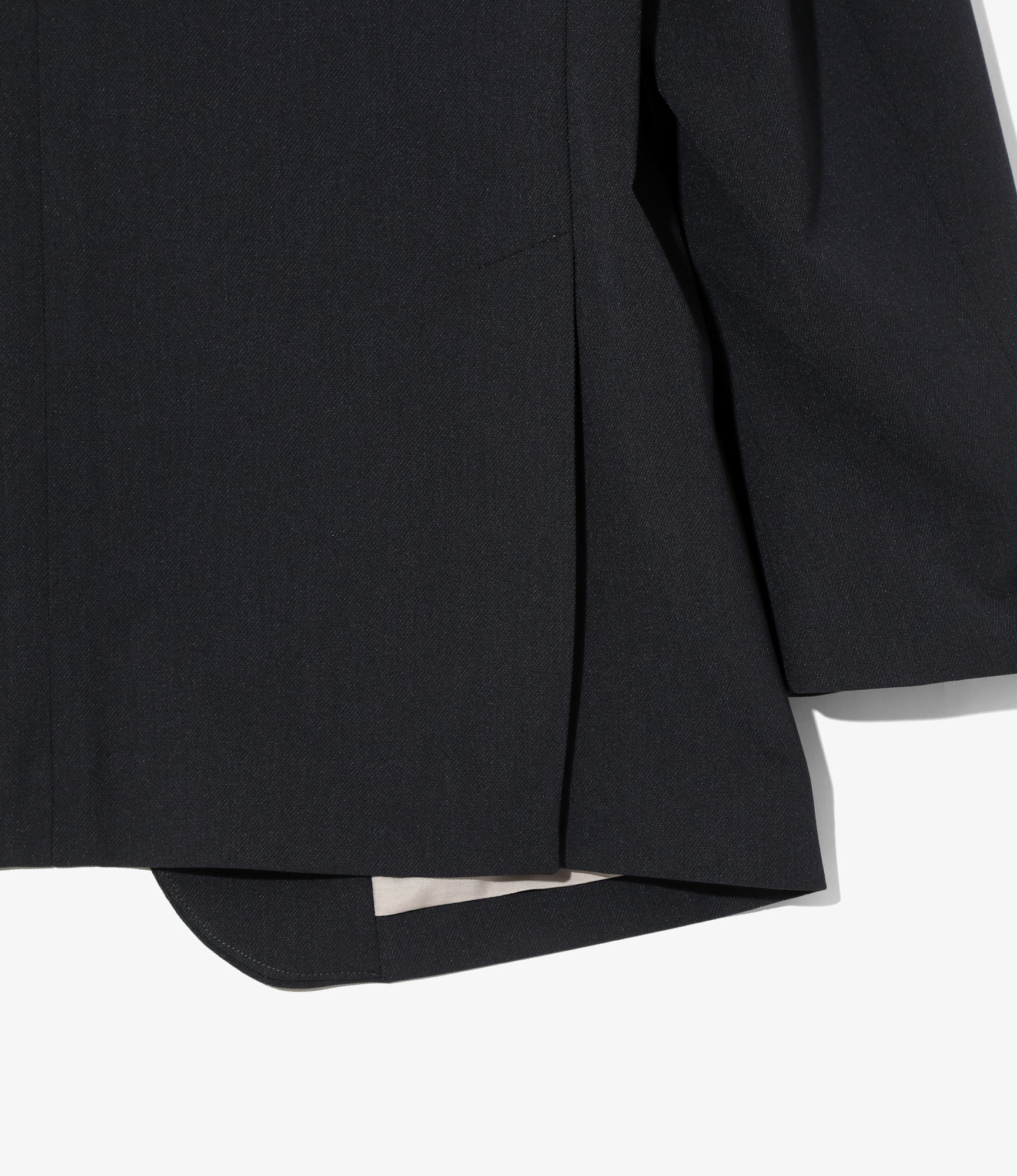 No Collar 2B Jacket - Navy - Poly Twill - Image 6