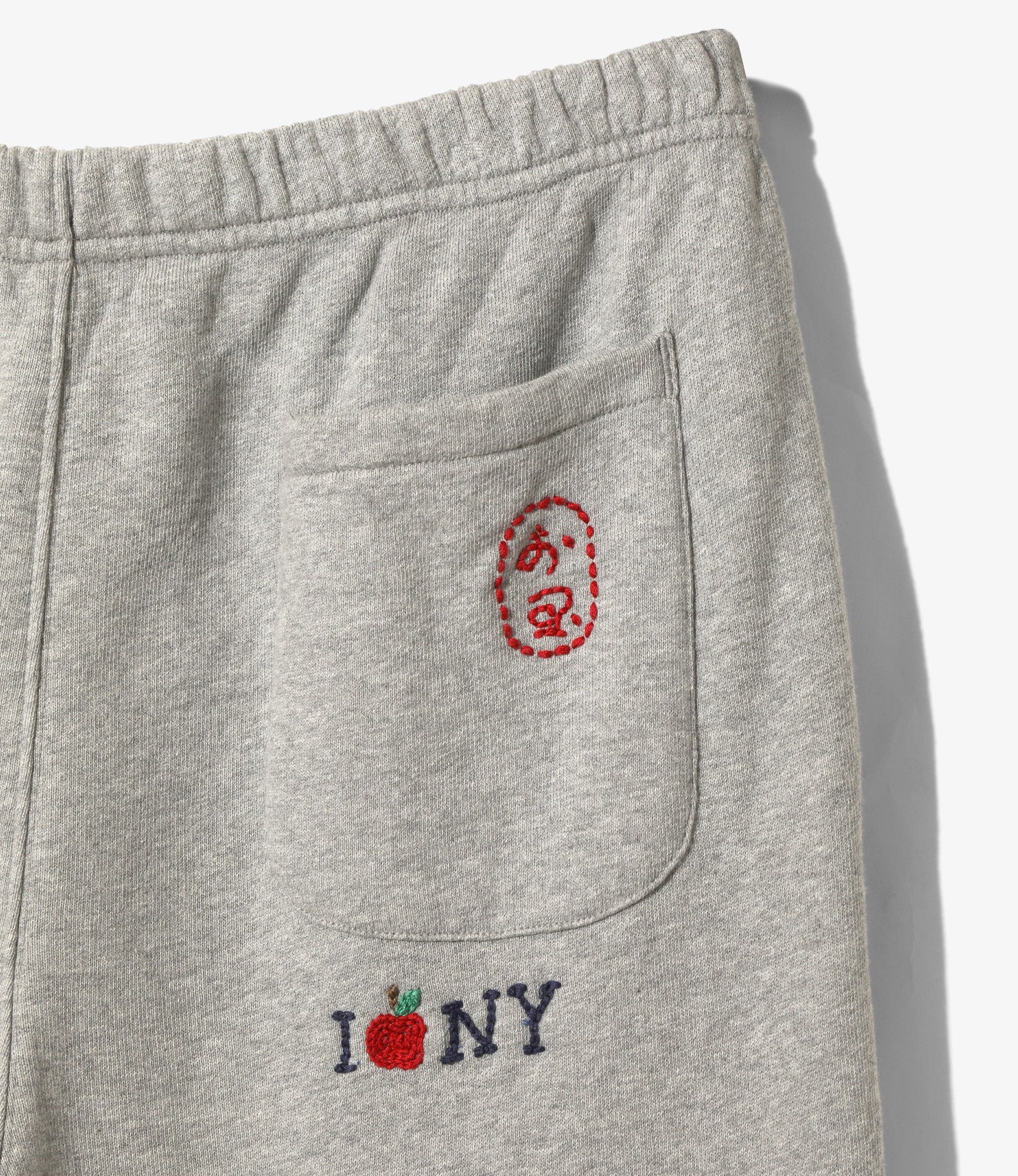 Embroidered Sweat Pants - H. Grey - NYC - Image 5