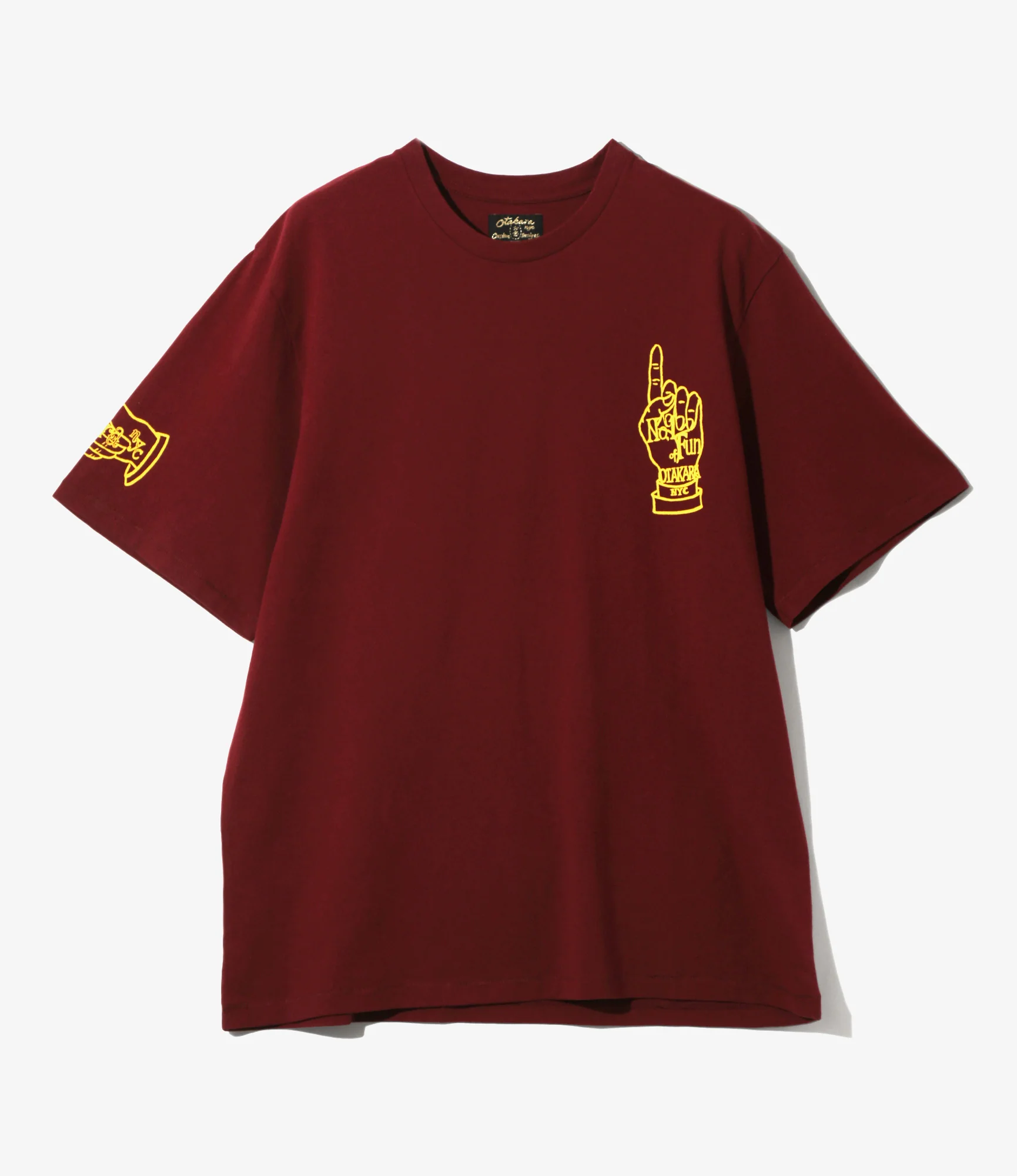 Printed Tee - Burgandy - Iron Hand