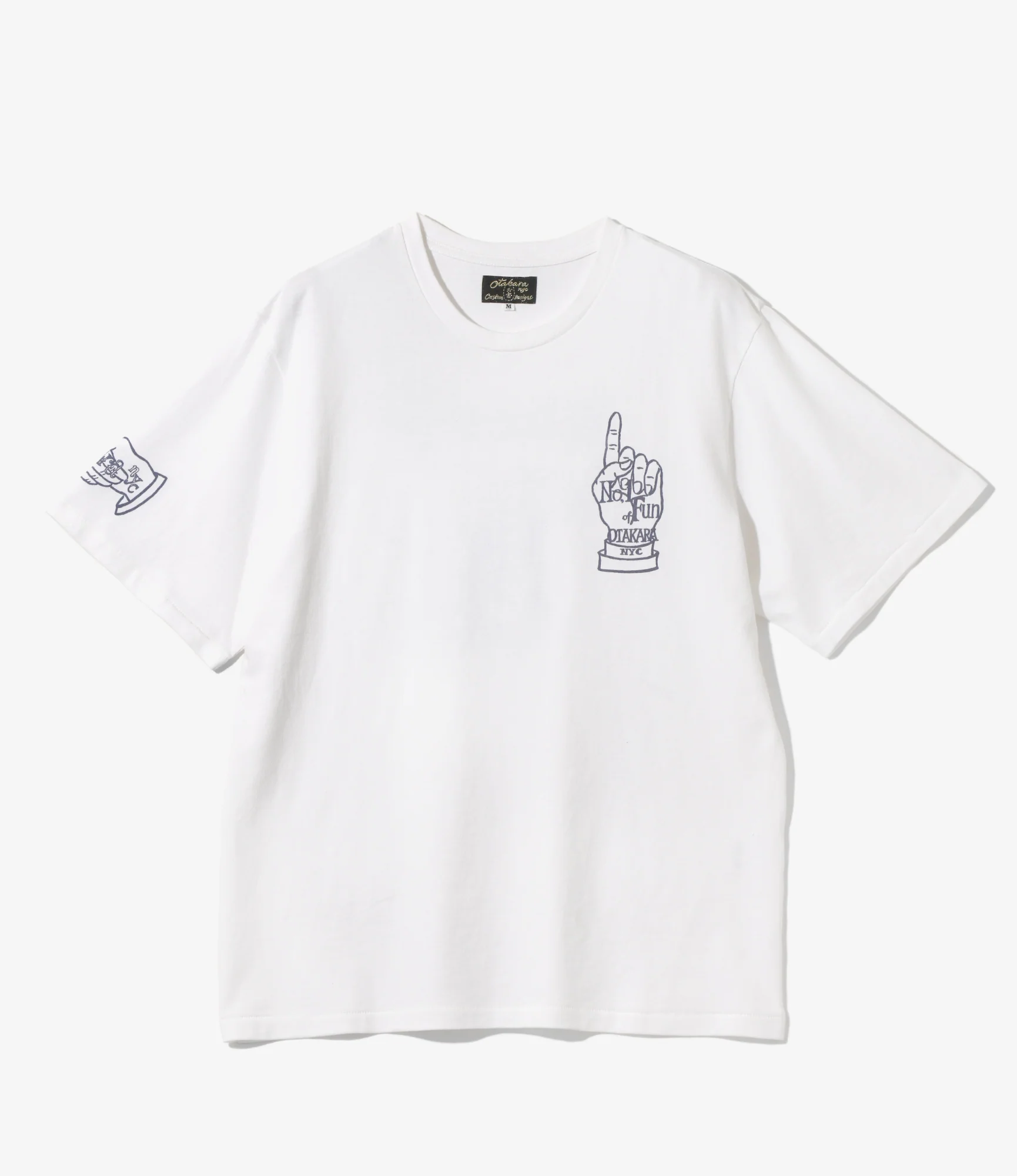 Printed Tee - White - Iron Hand