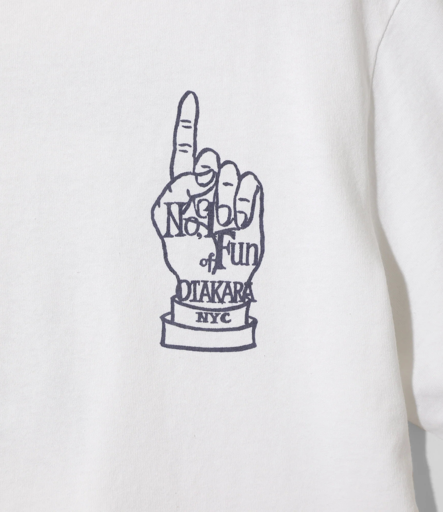 Printed Tee - White - Iron Hand - Image 2