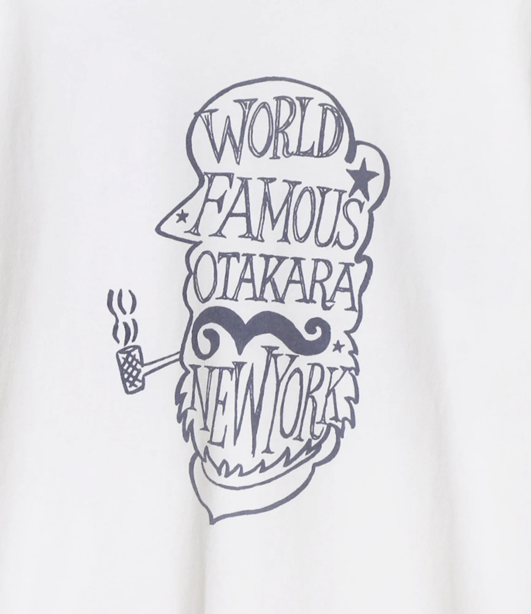Printed Tee - White - World Famous - Image 2