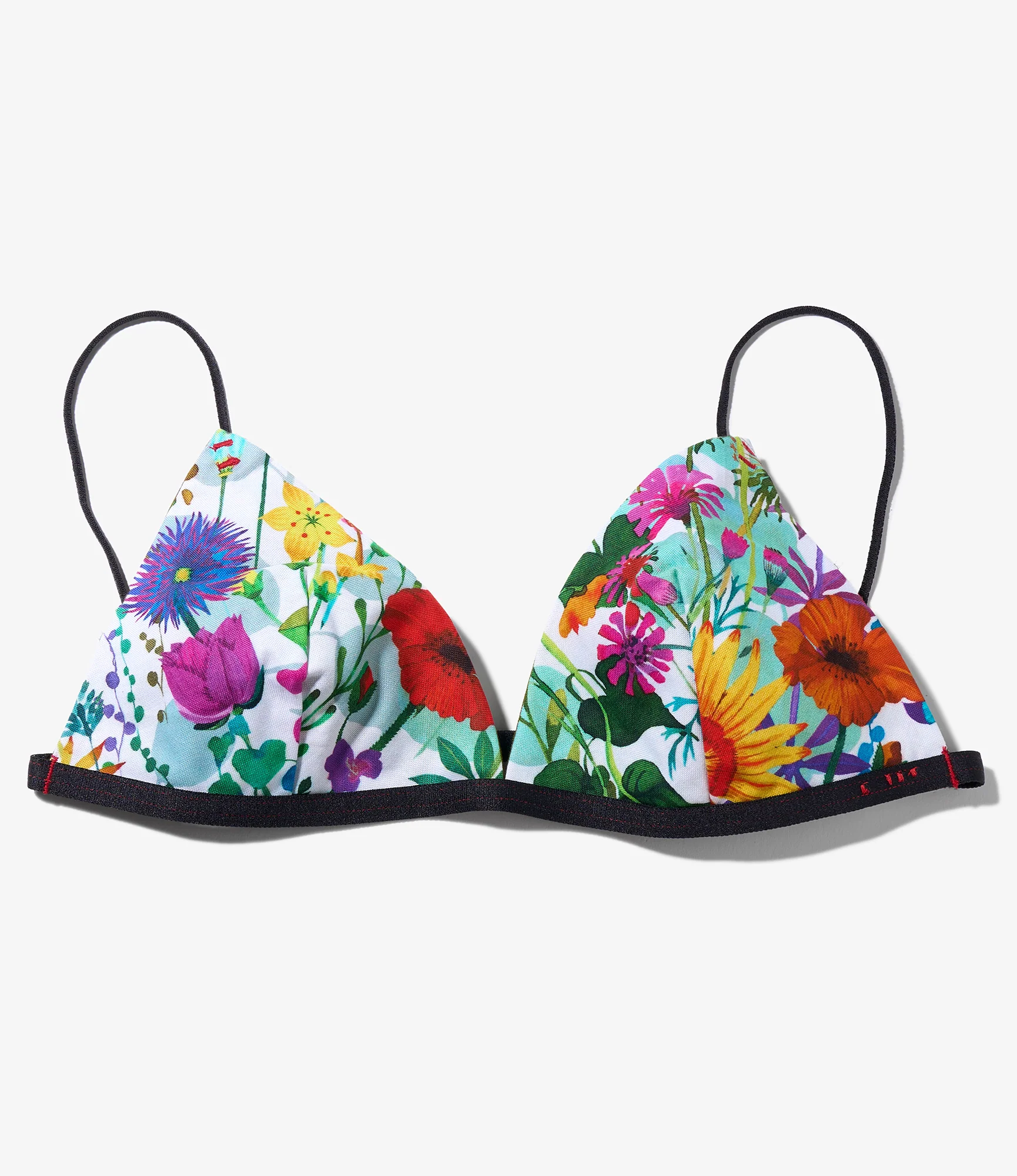 Overneath x EG Triangle Bra - White Flowers