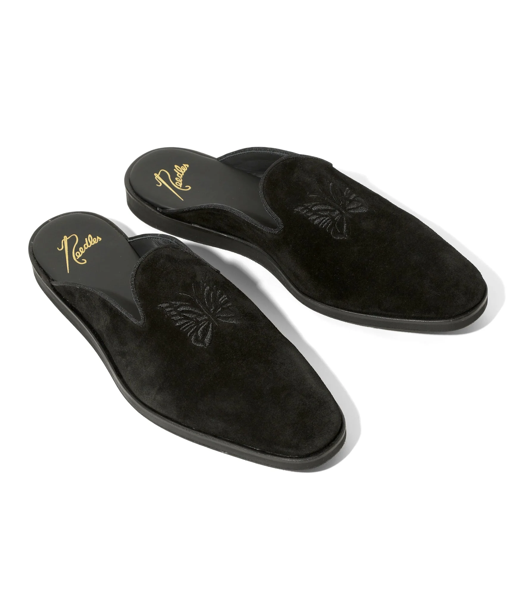Papillon Emb. Slip-in - Black - Suede